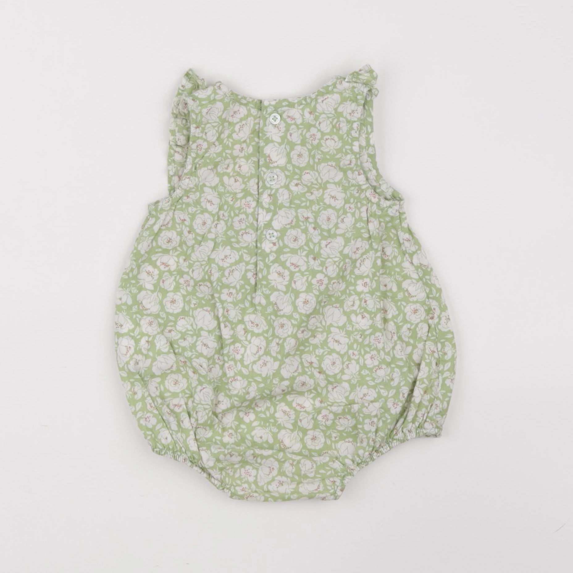 Boutchou - combinaison vert - 6 mois