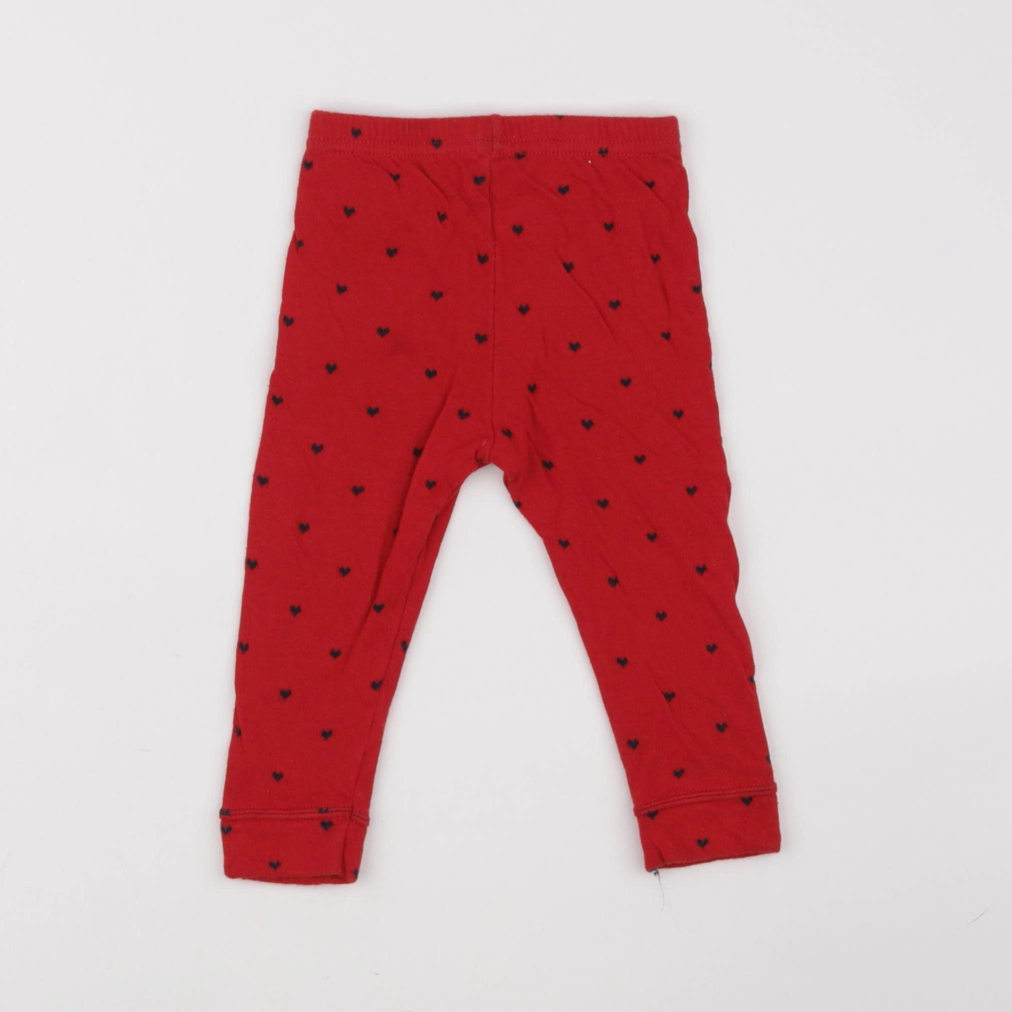 Petit Bateau - legging rouge - 12 mois