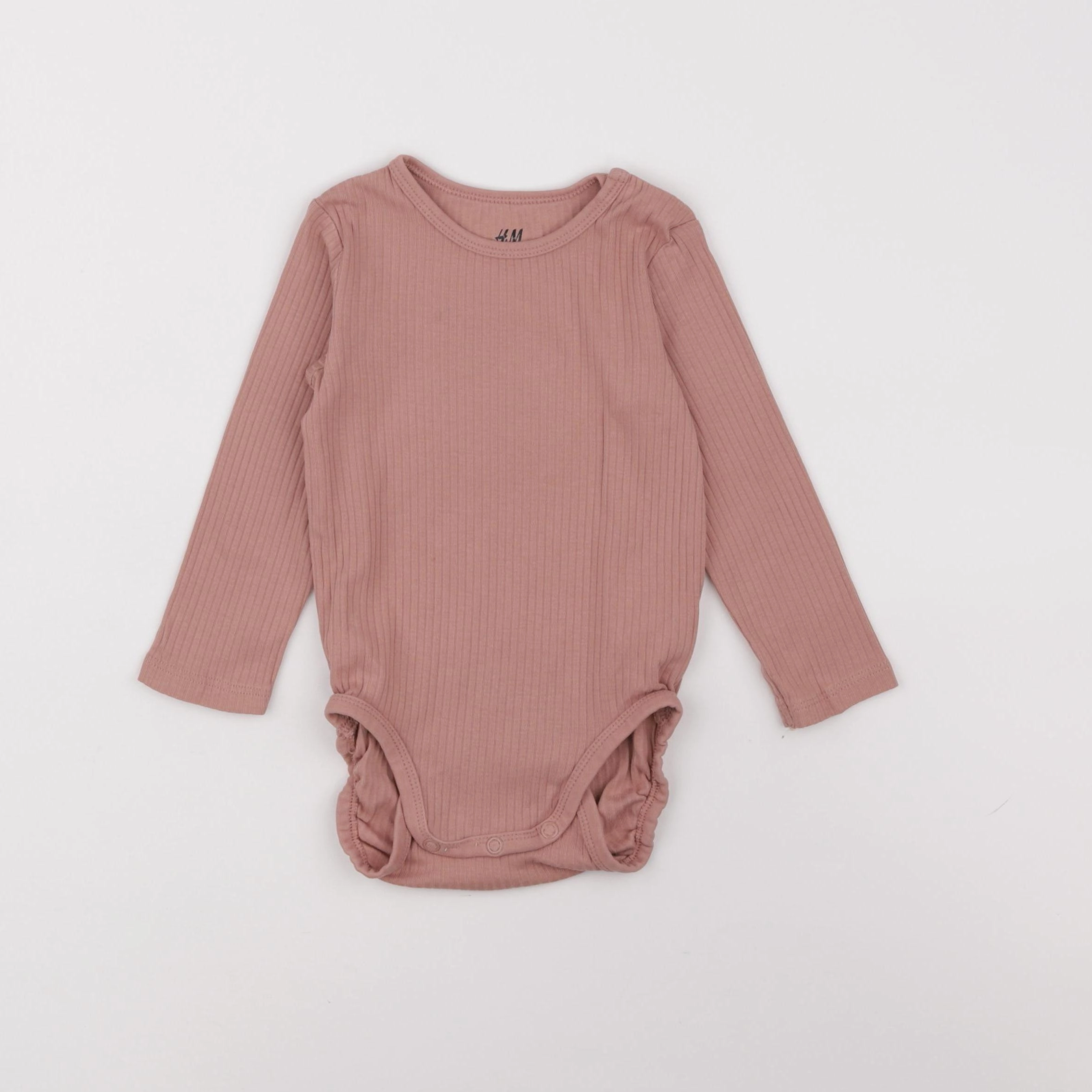 H&M - body rose - 9/12 mois