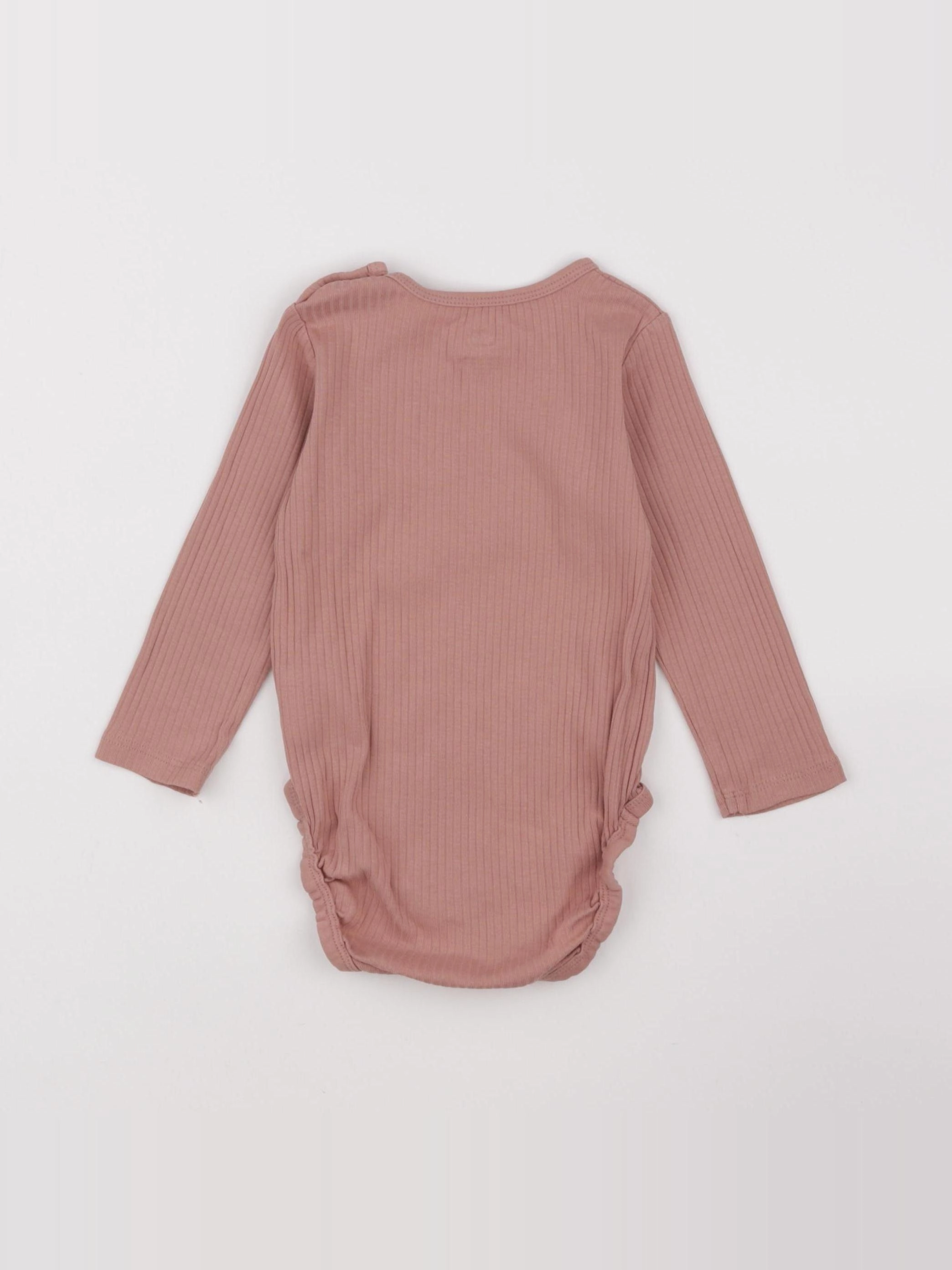 H&M - body rose - 9/12 mois