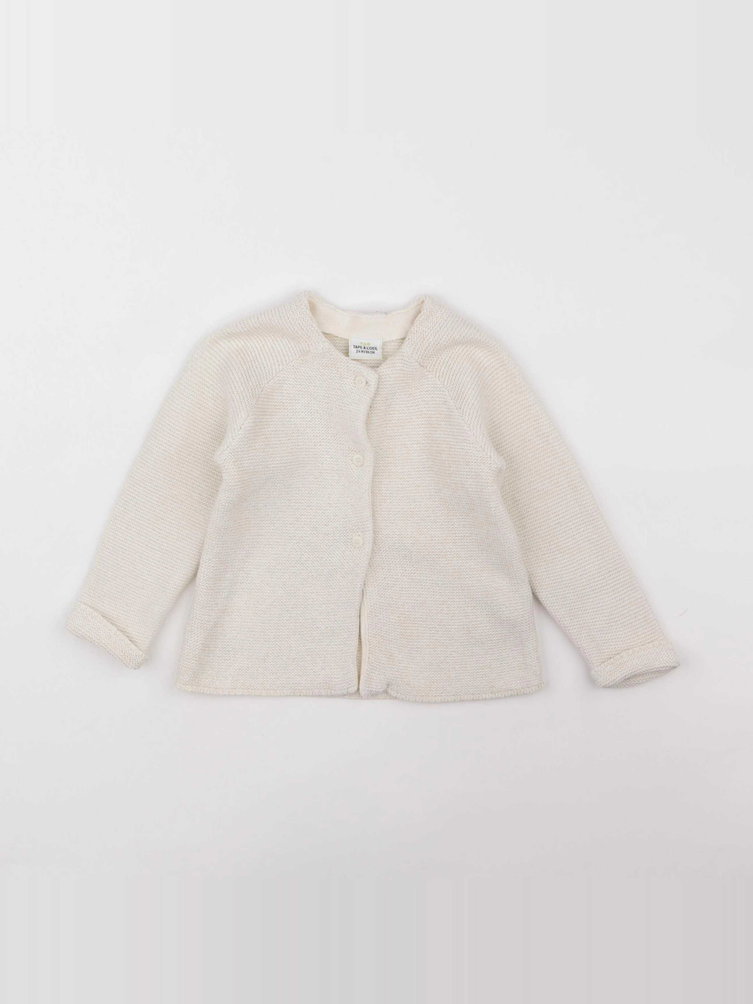 Tape à l'oeil - gilet blanc, or - 24 mois