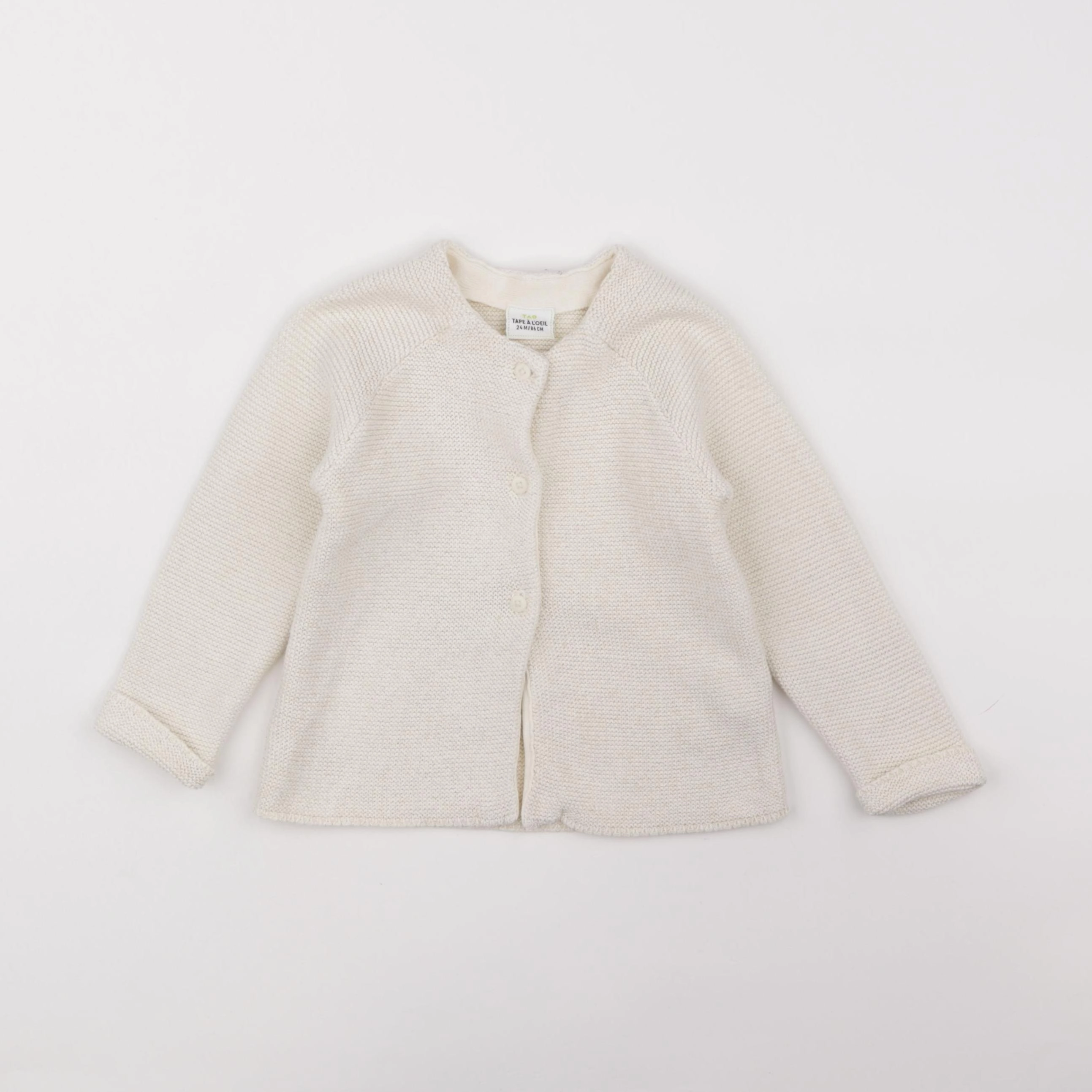 Tape à l'oeil - gilet blanc, or - 24 mois