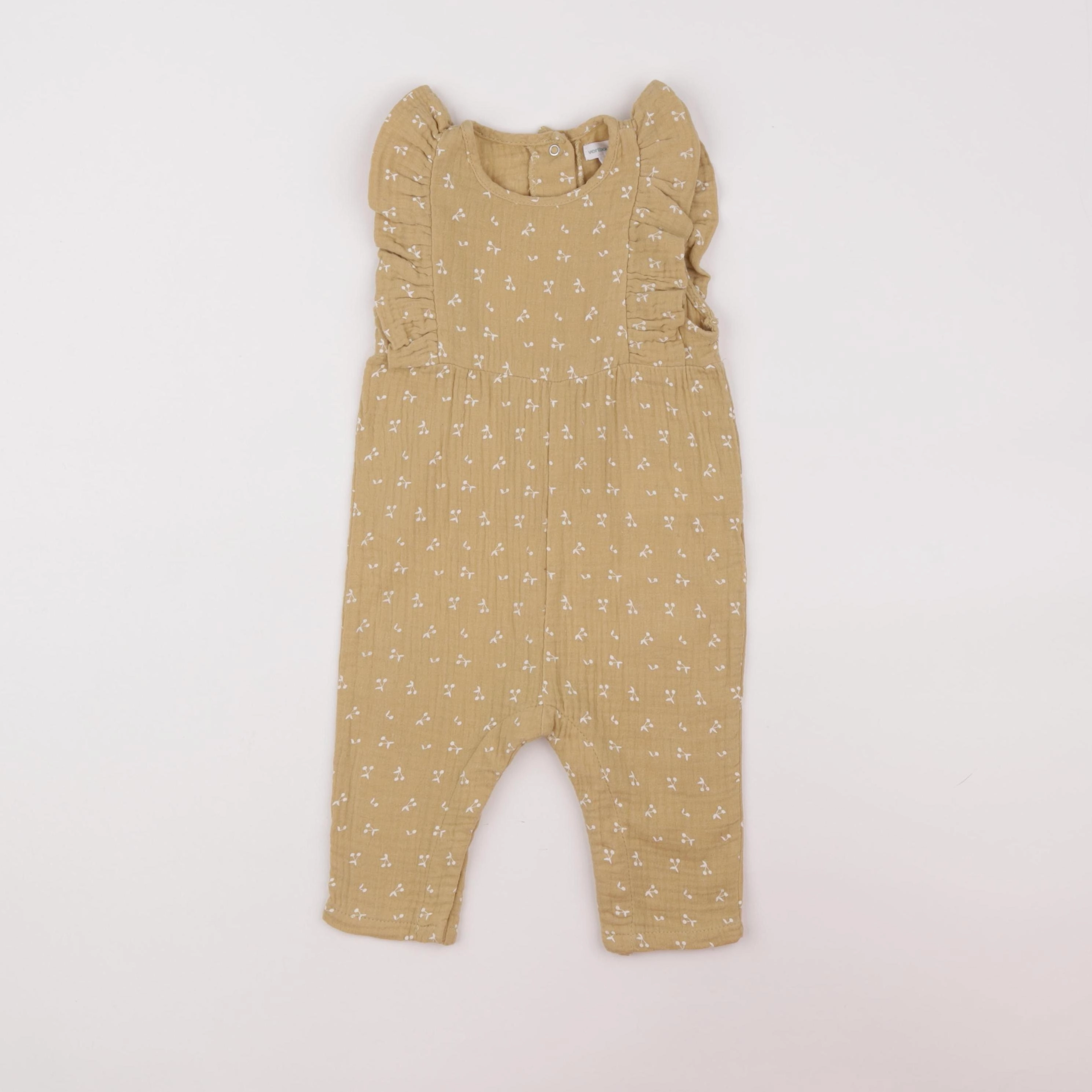 Vertbaudet - combinaison jaune - 9 mois