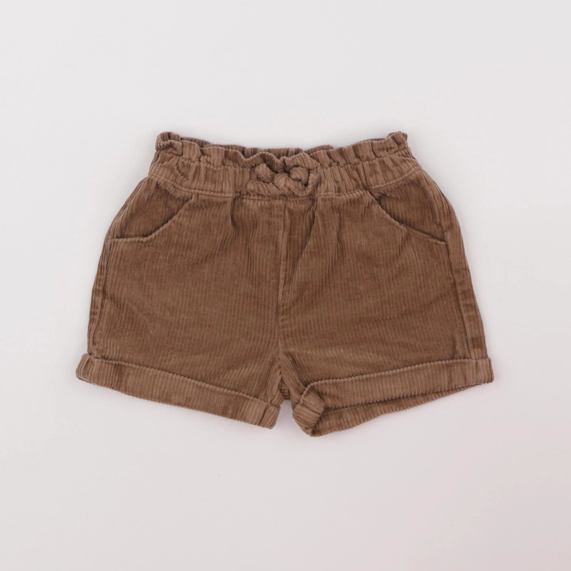 Vertbaudet - short marron - 18 mois