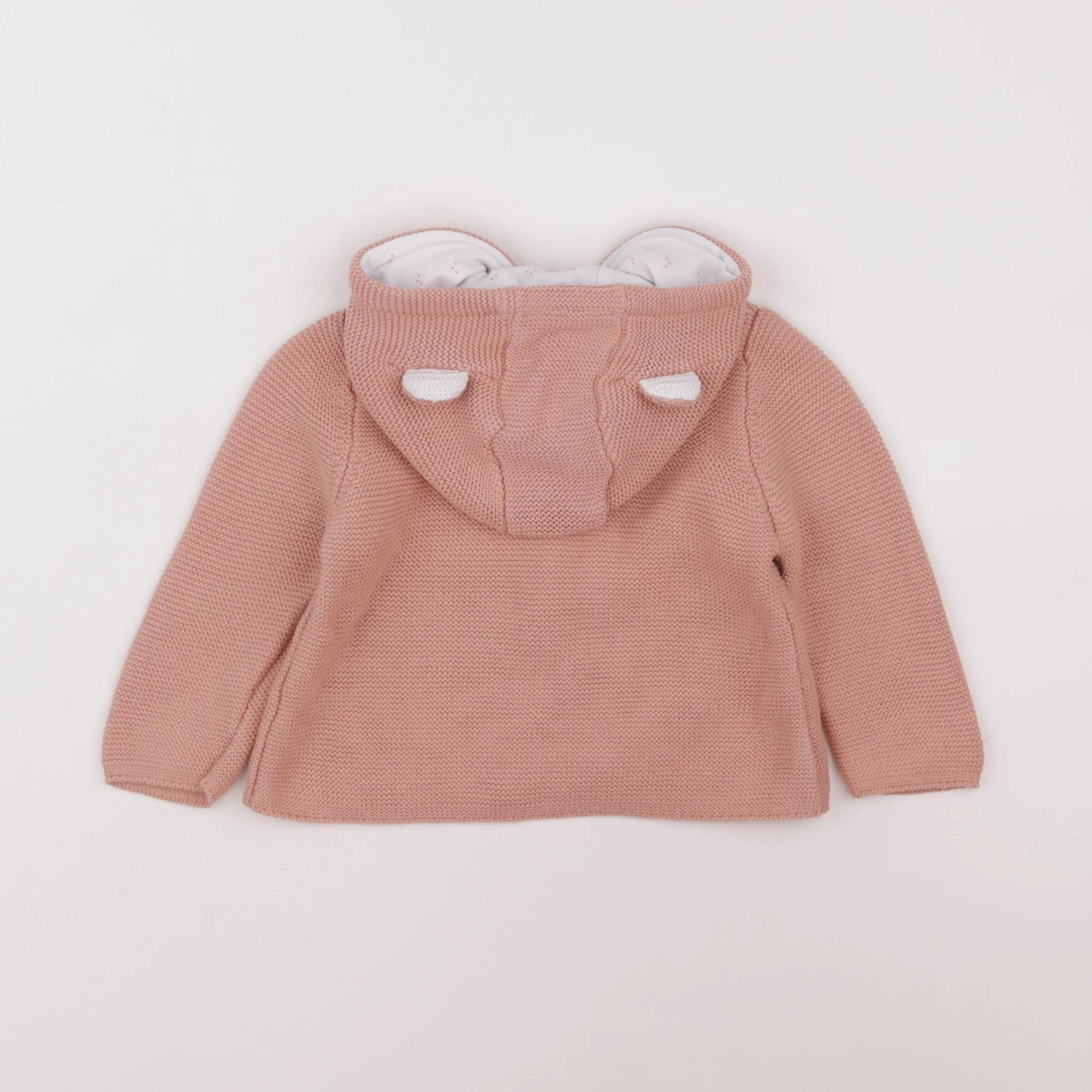 Vertbaudet - gilet rose - 12 mois