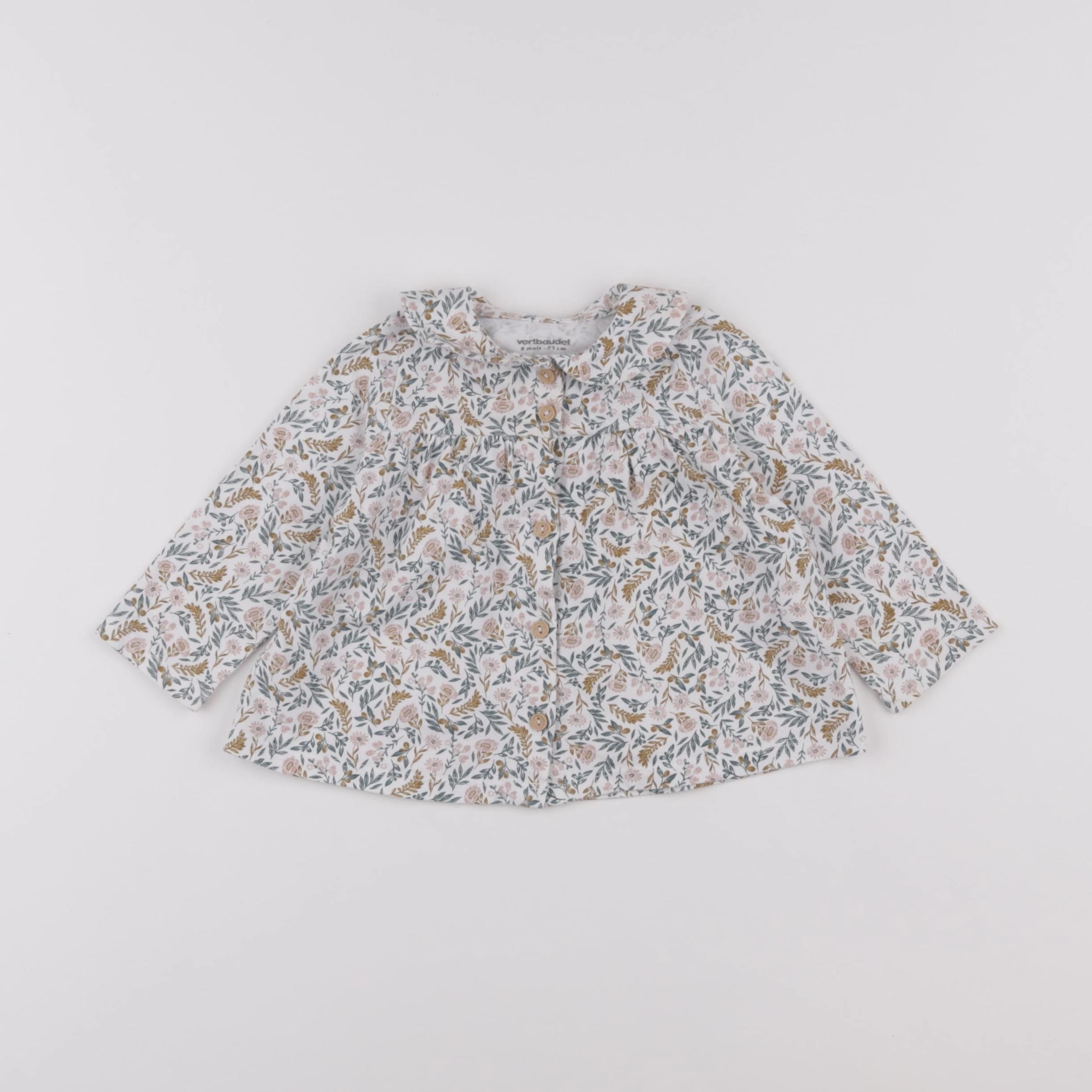 Vertbaudet - blouse multicolore - 9 mois
