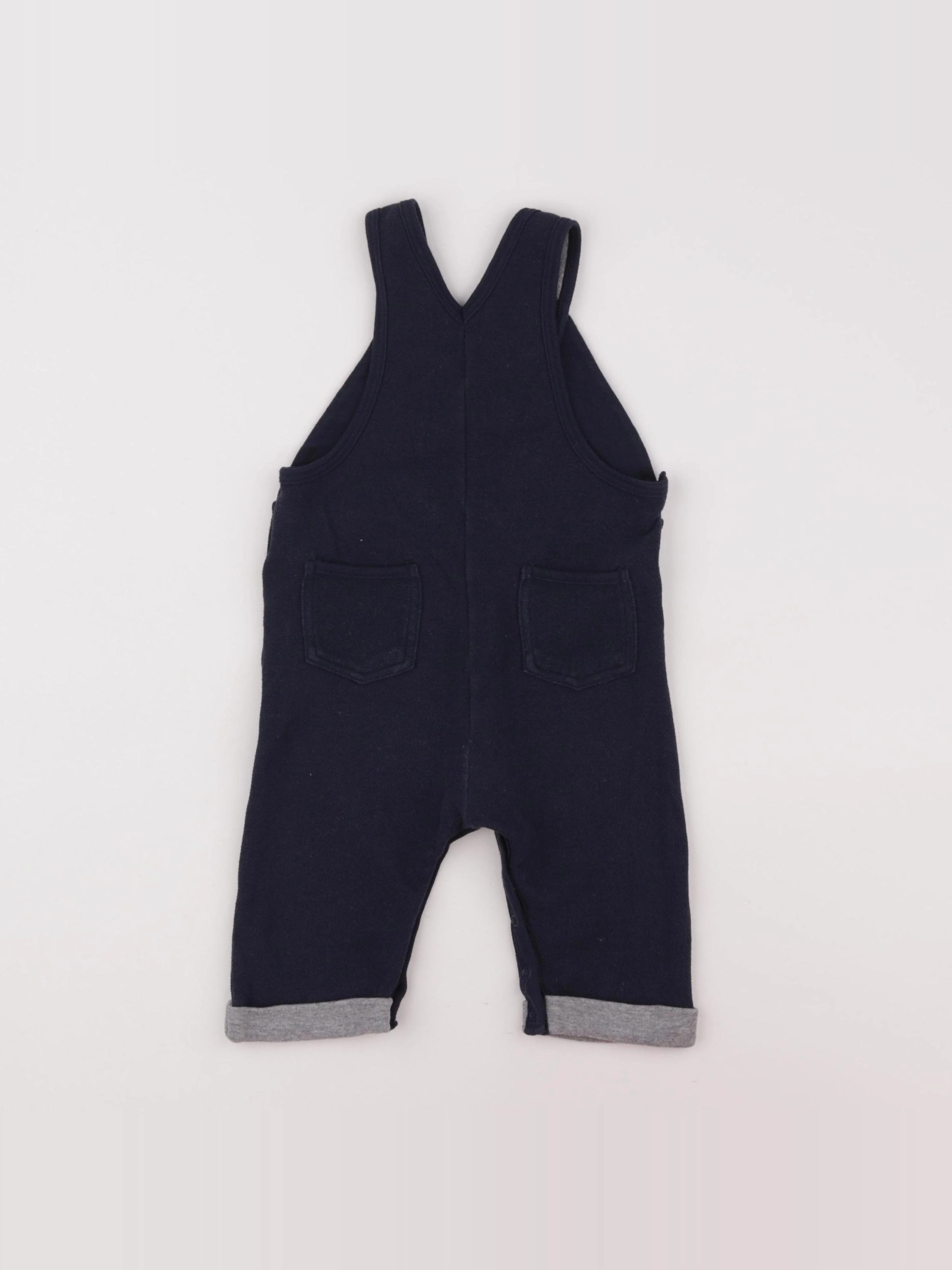 Petit Bateau - salopette bleu - 12 mois