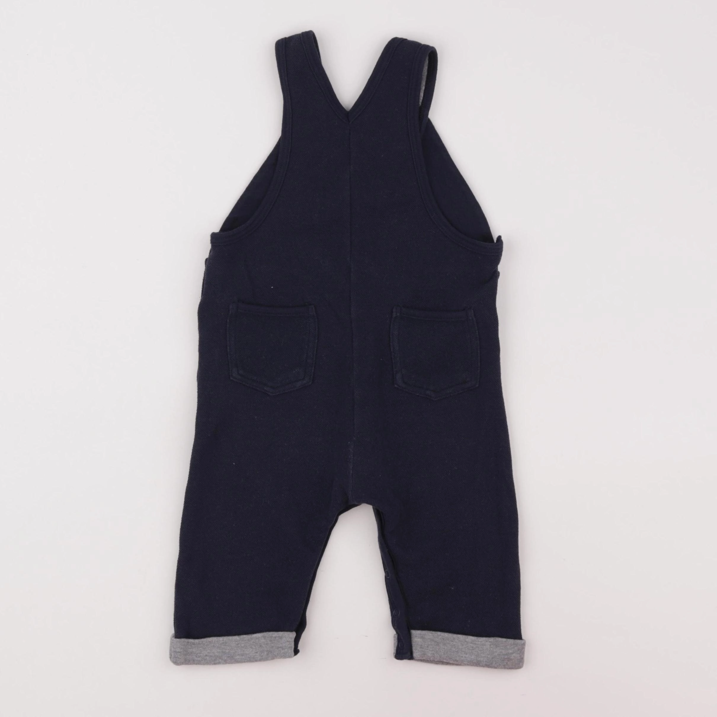 Petit Bateau - salopette bleu - 12 mois