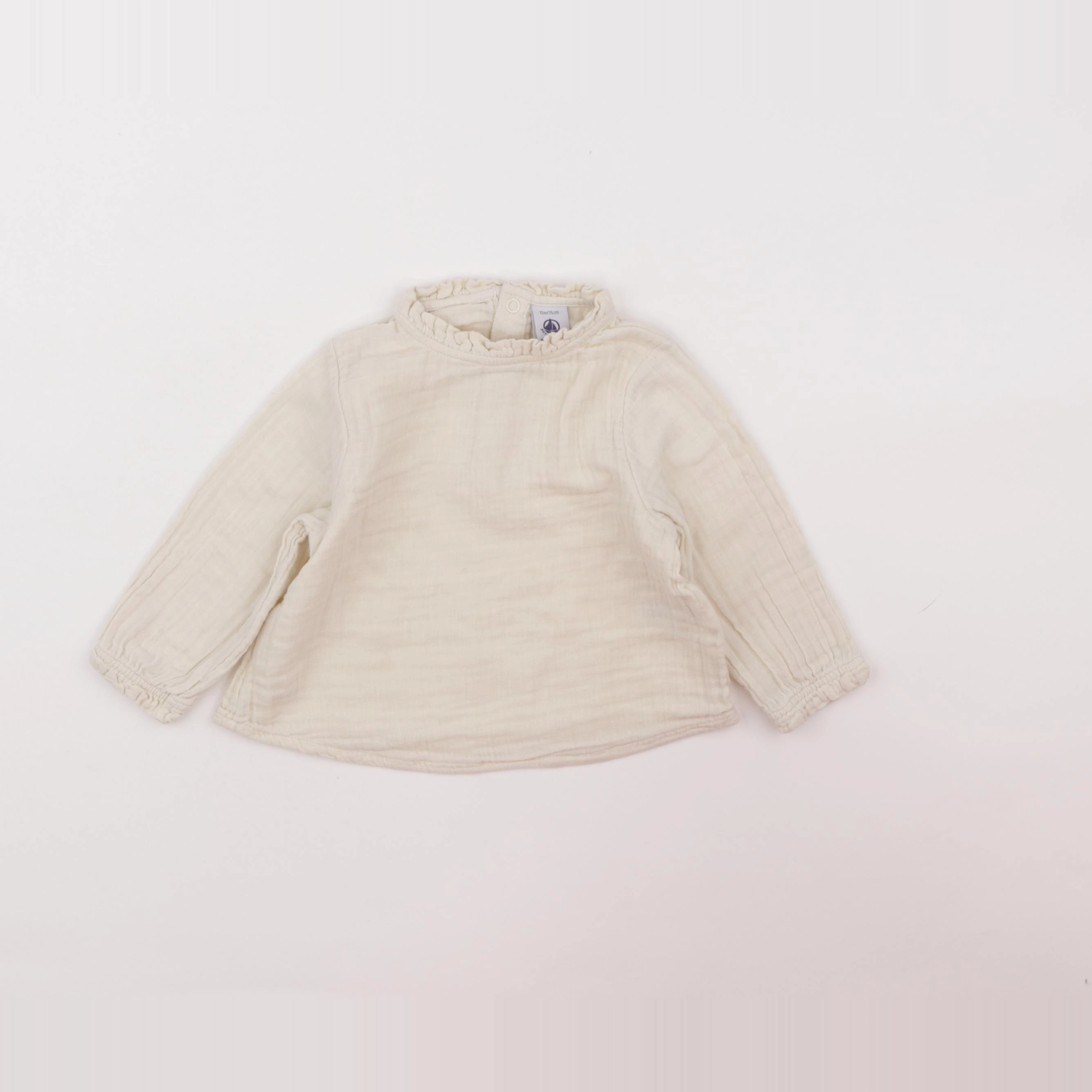 Petit Bateau - blouse beige - 12 mois