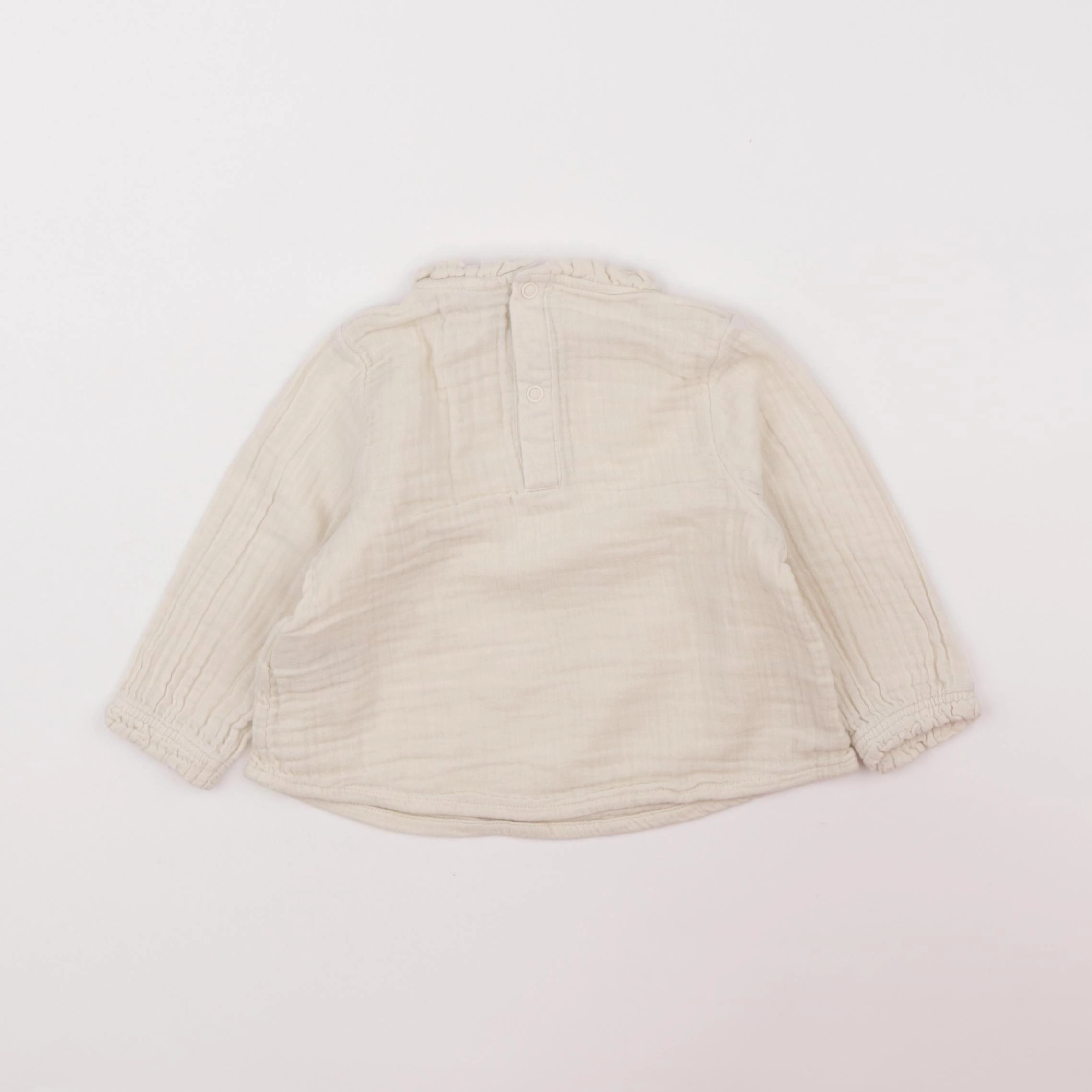 Petit Bateau - blouse beige - 12 mois