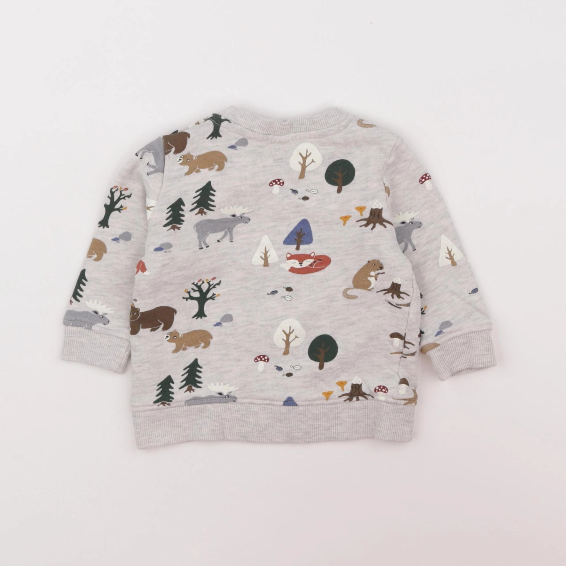 H&M - sweat gris - 6 mois