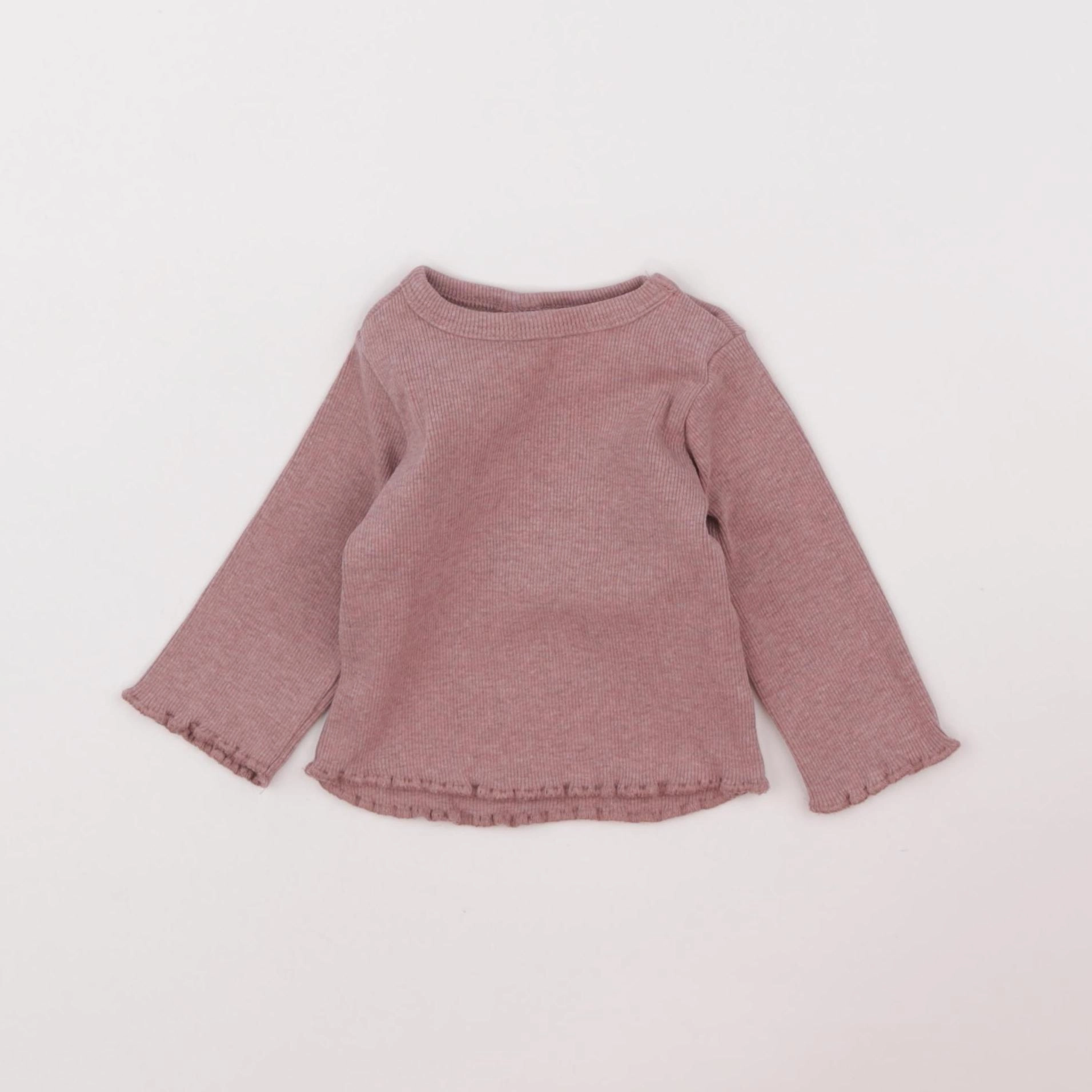 H&M - tee-shirt rose - 1 mois