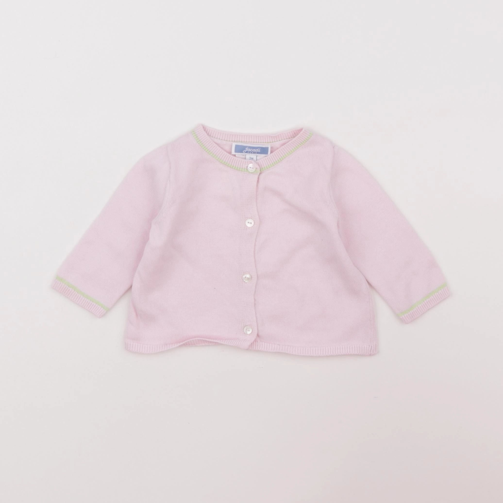 Jacadi - gilet rose - 3 mois