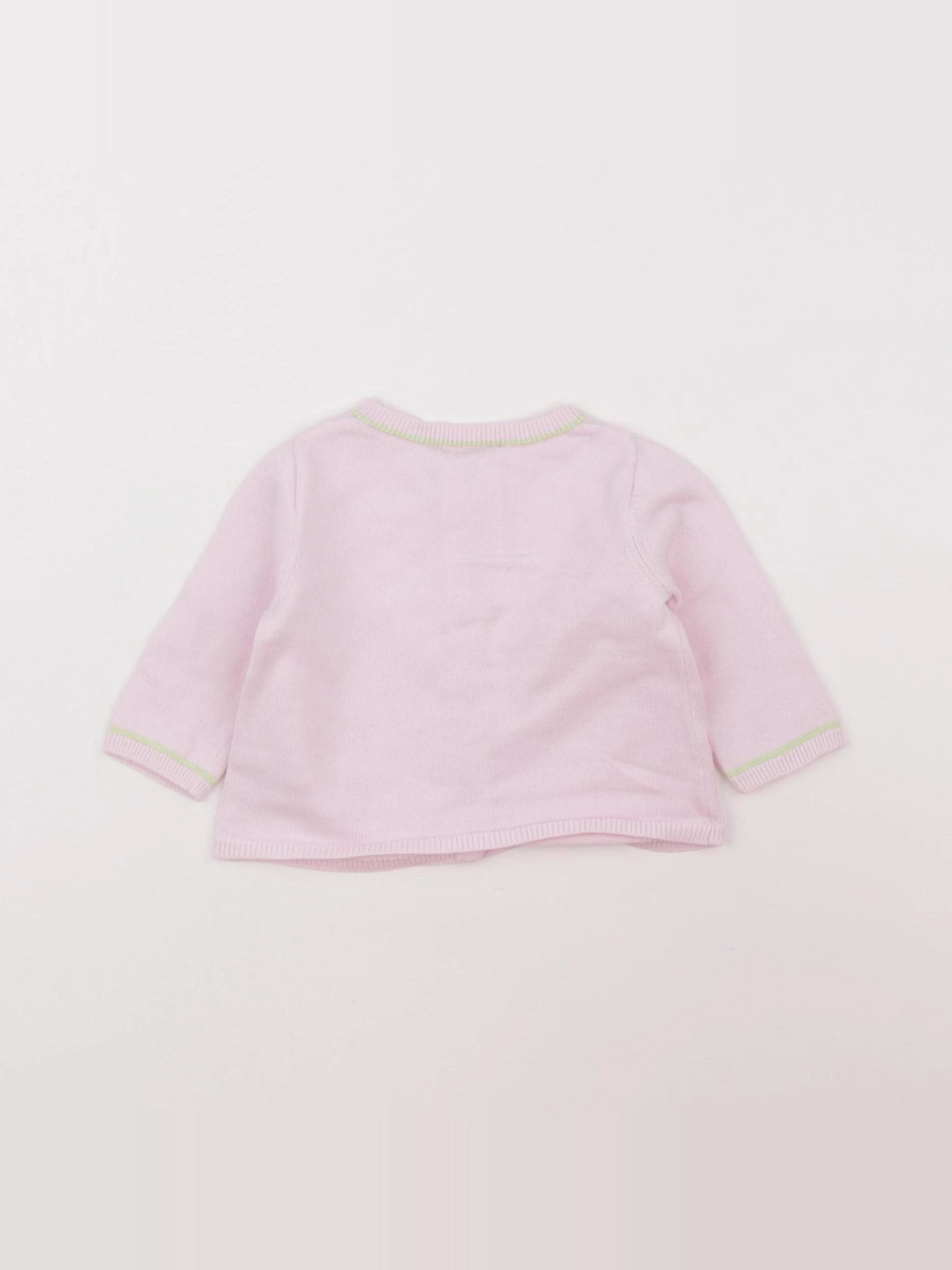 Jacadi - gilet rose - 3 mois