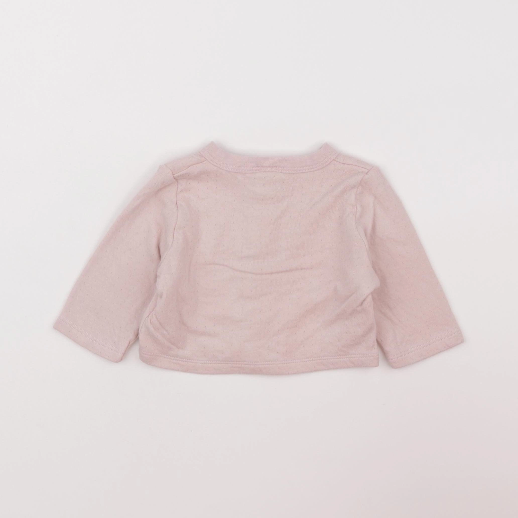 Petit Bateau - tee-shirt rose - 6 mois