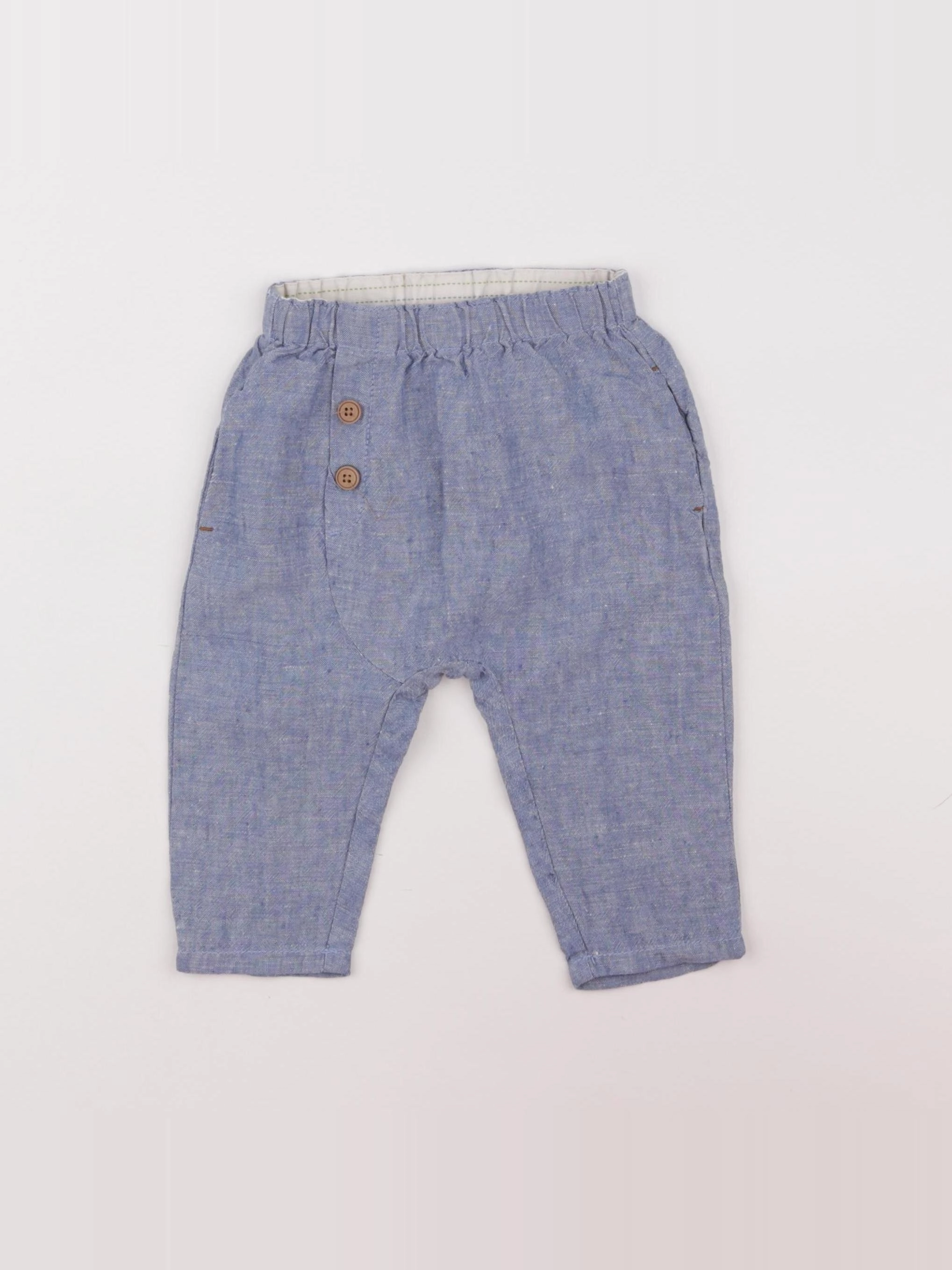 Zara - pantalon bleu - 3/6 mois
