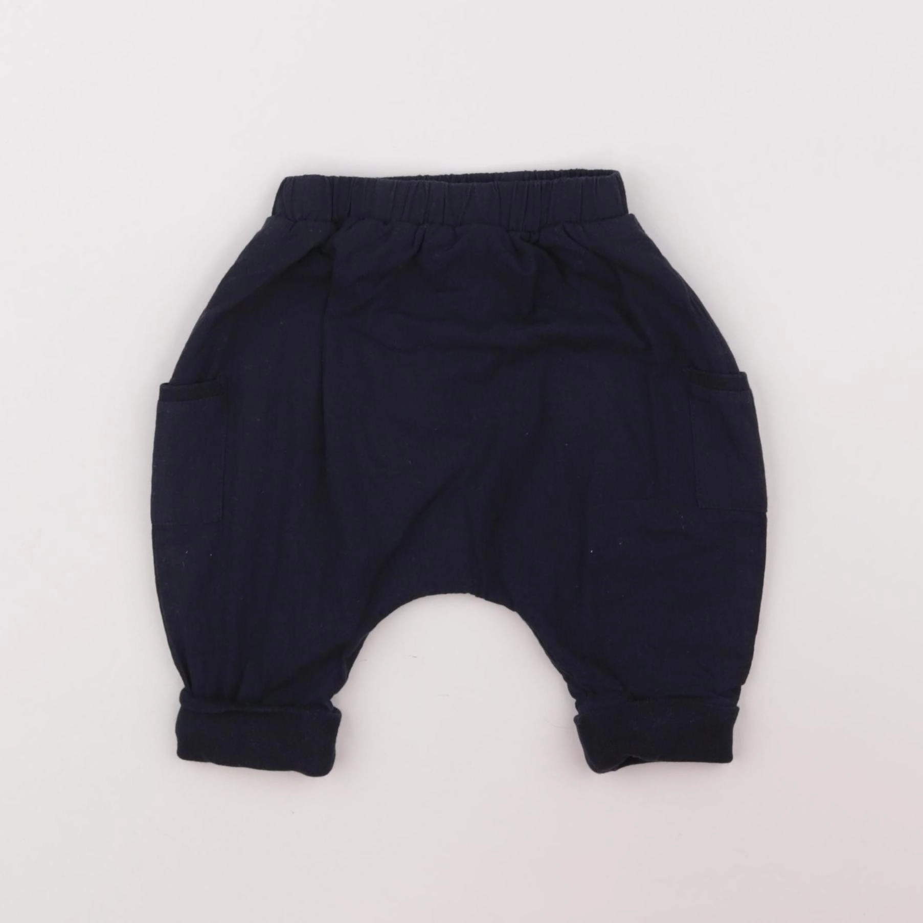 Boutchou - sarouel doublé bleu - 3 mois
