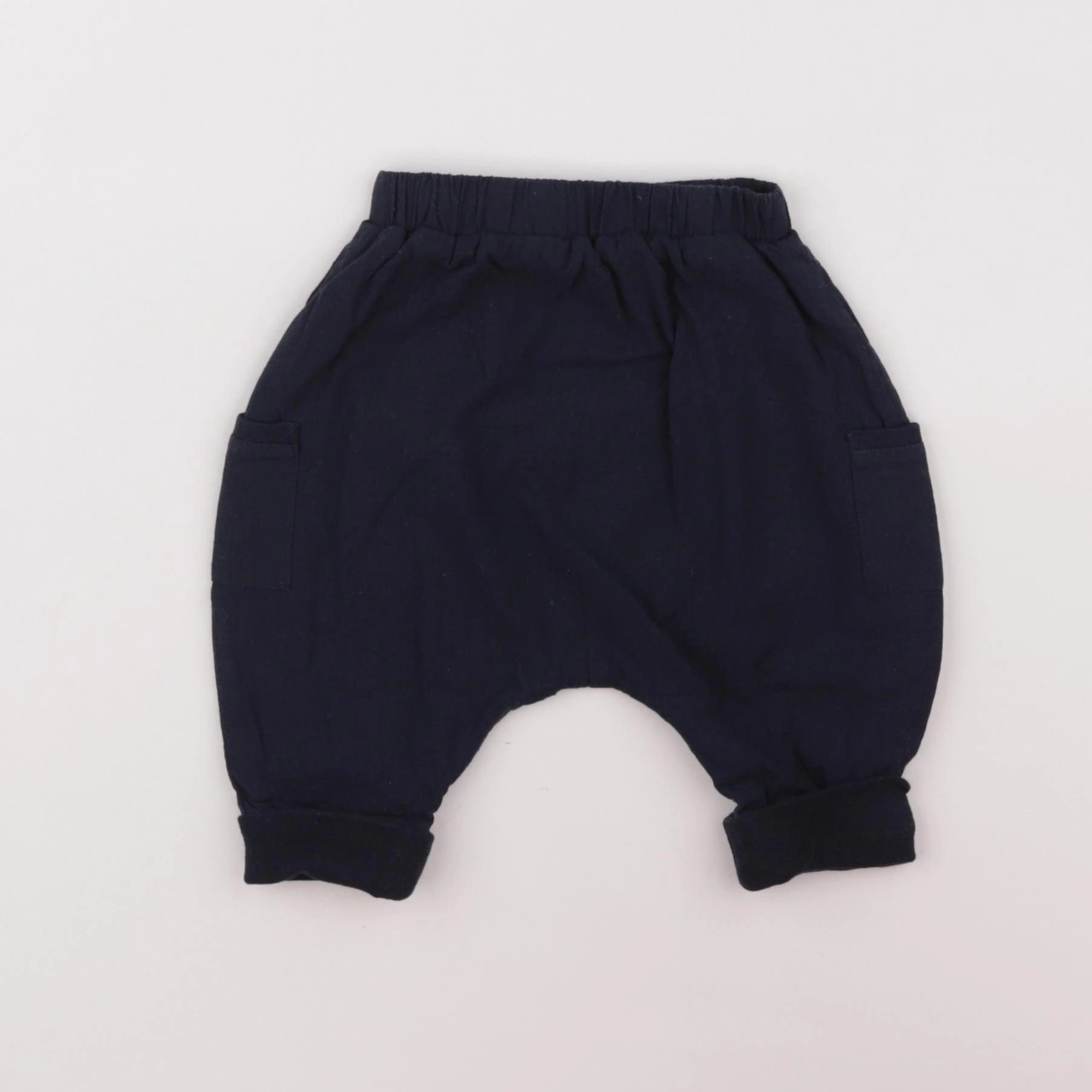 Boutchou - sarouel doublé bleu - 3 mois
