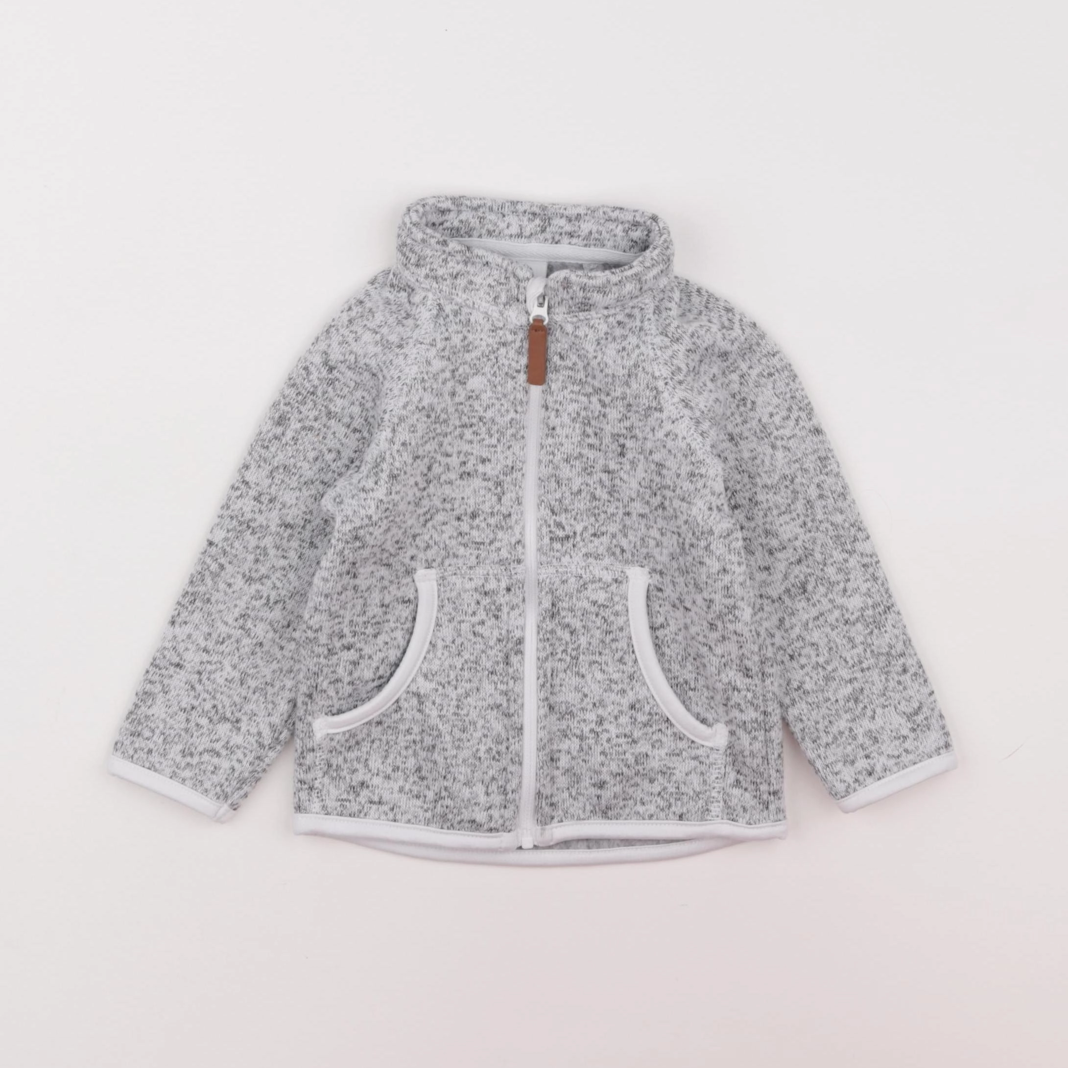 H&M - veste gris - 6/9 mois