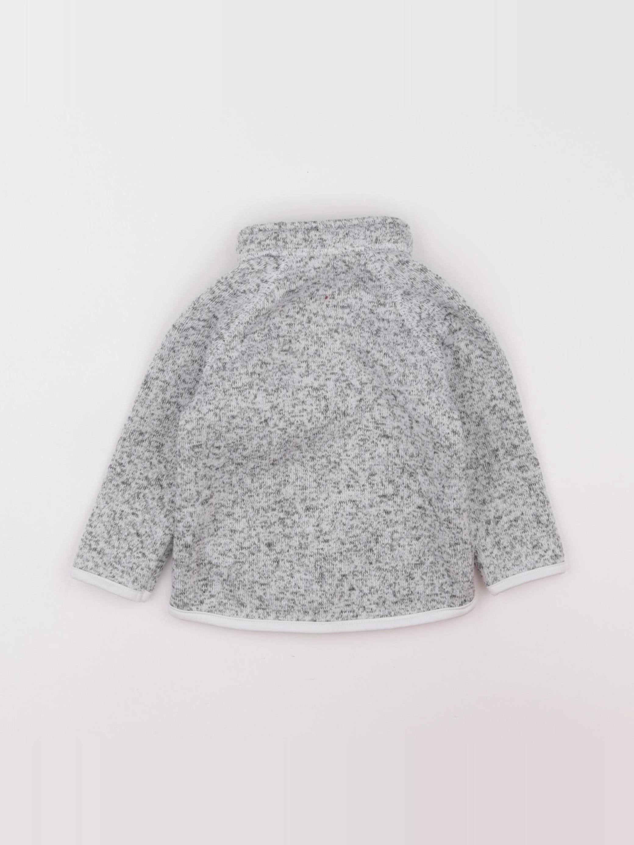 H&M - veste gris - 6/9 mois