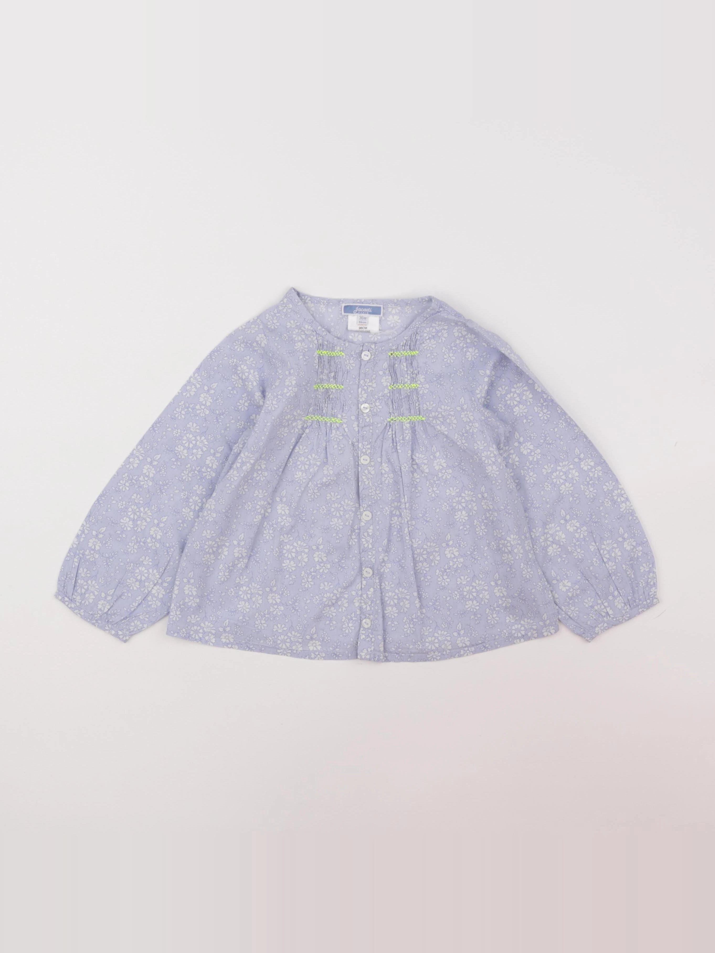 Jacadi - blouse liberty bleu - 36 mois
