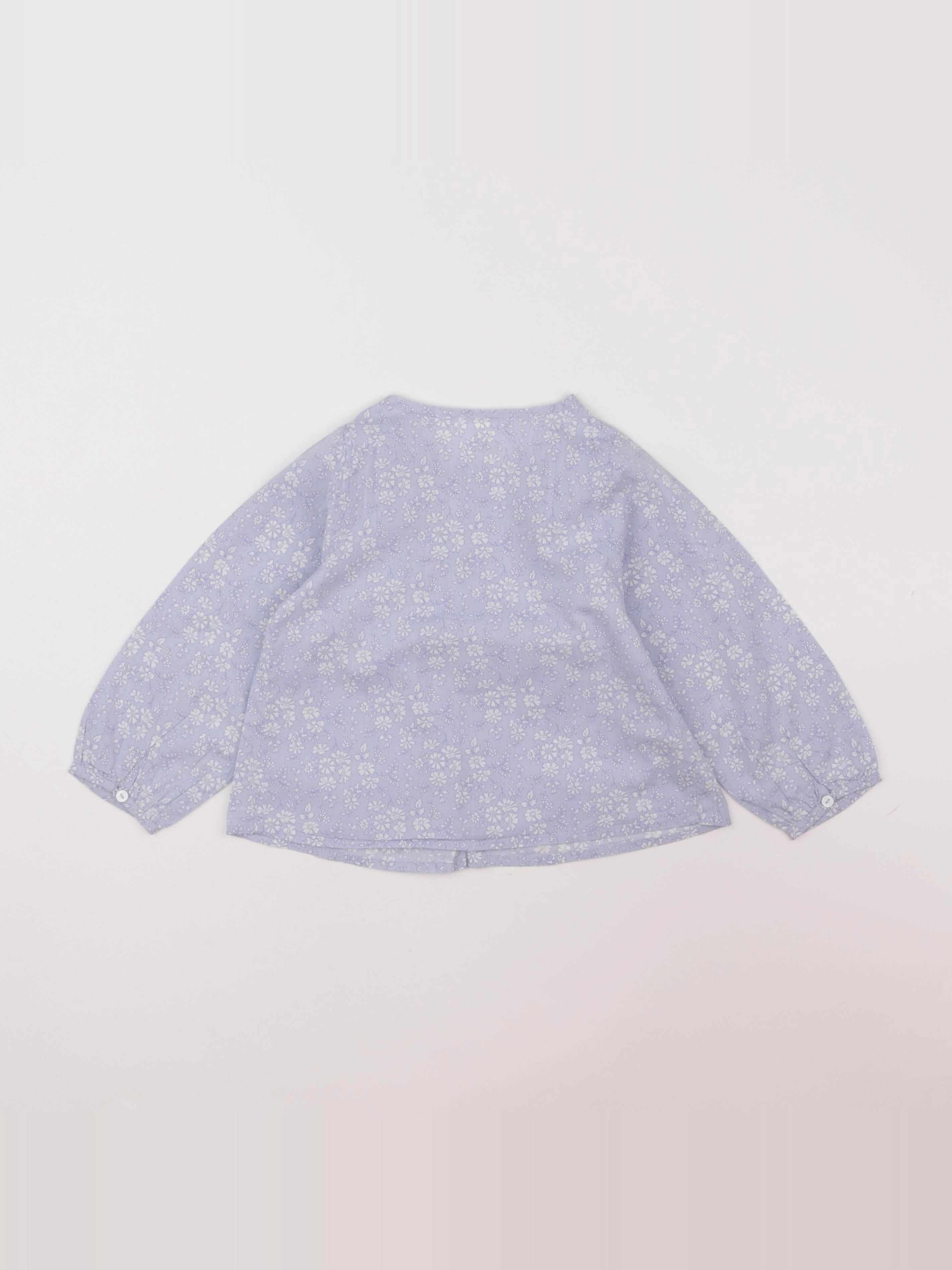 Jacadi - blouse liberty bleu - 36 mois