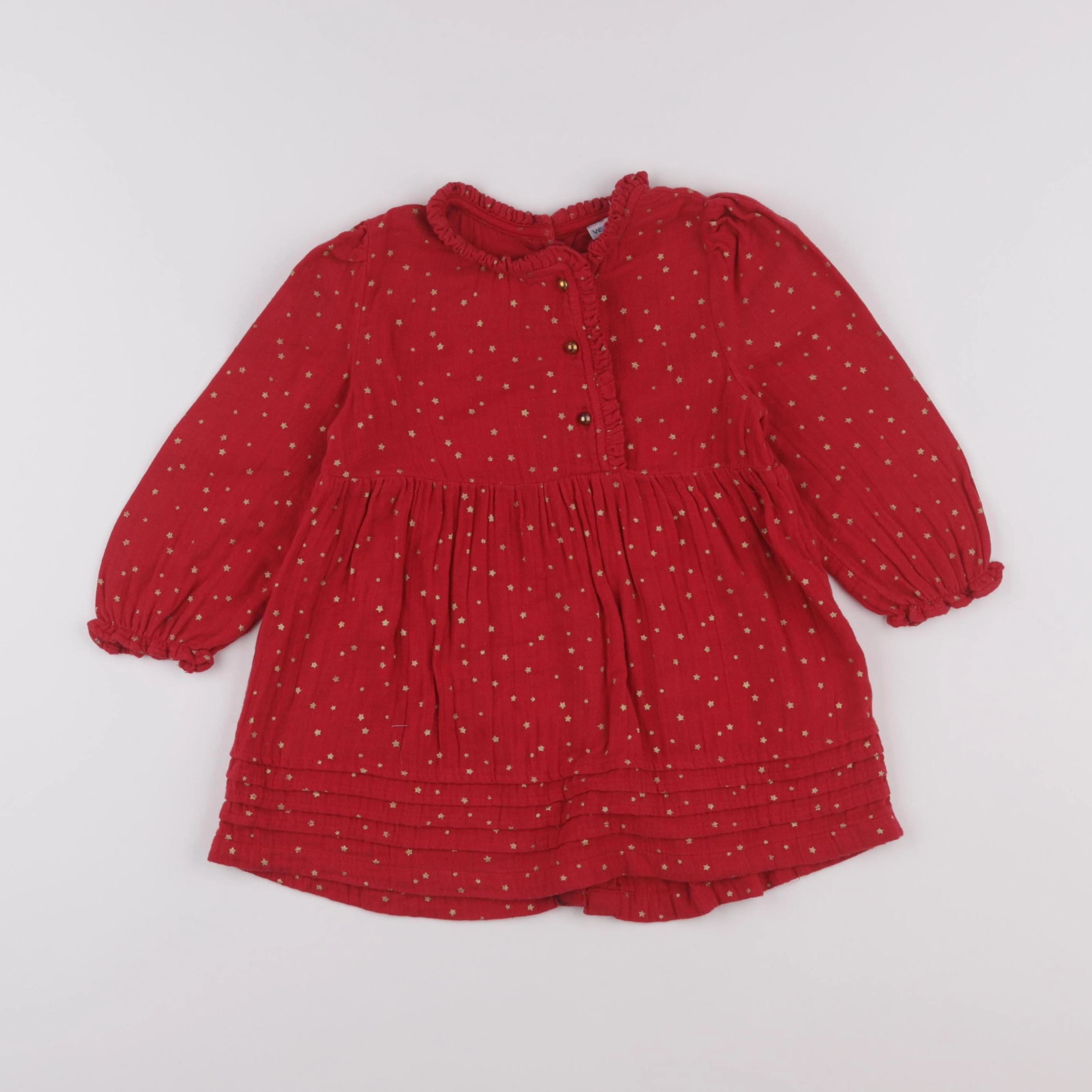 Vertbaudet - robe rouge - 3 ans