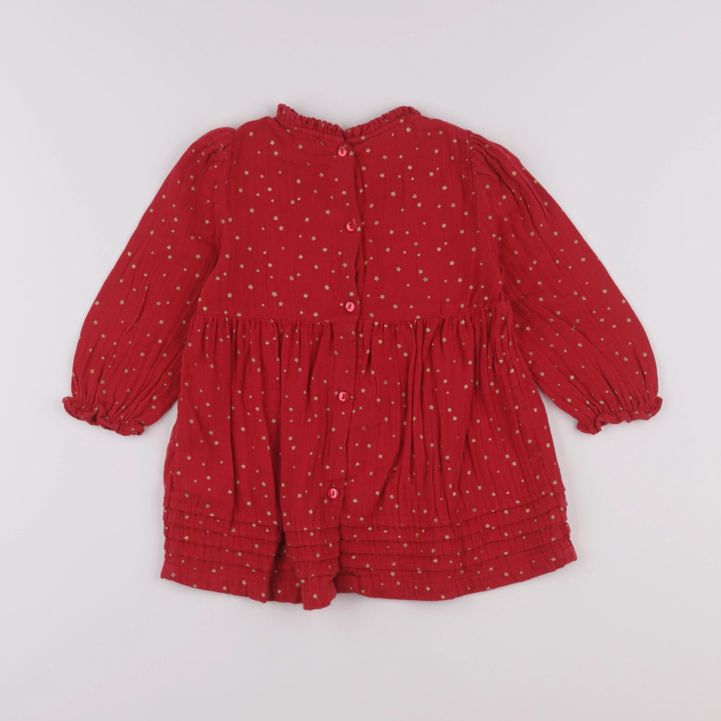 Vertbaudet - robe rouge - 3 ans