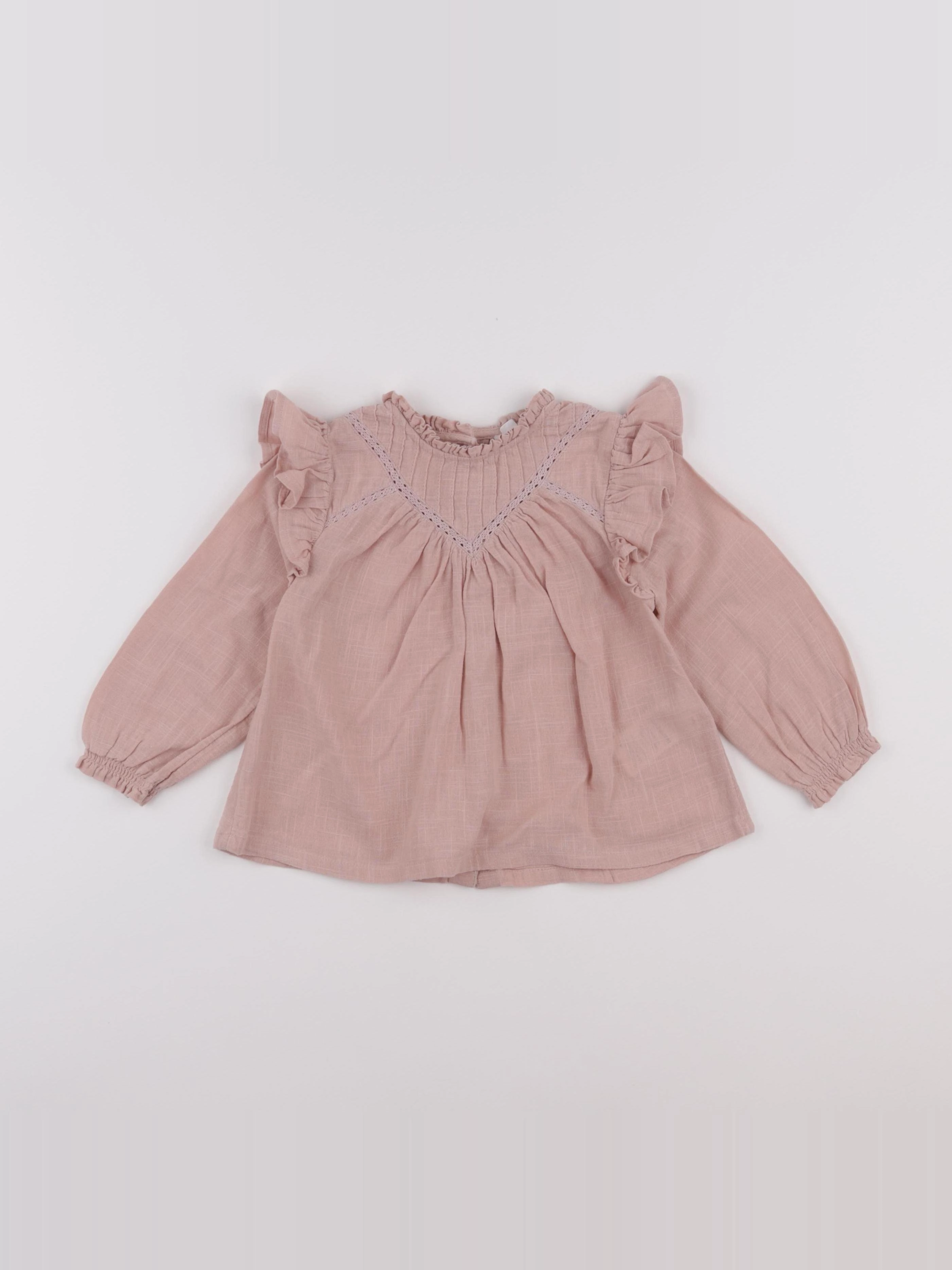Vertbaudet - blouse rose - 24 mois