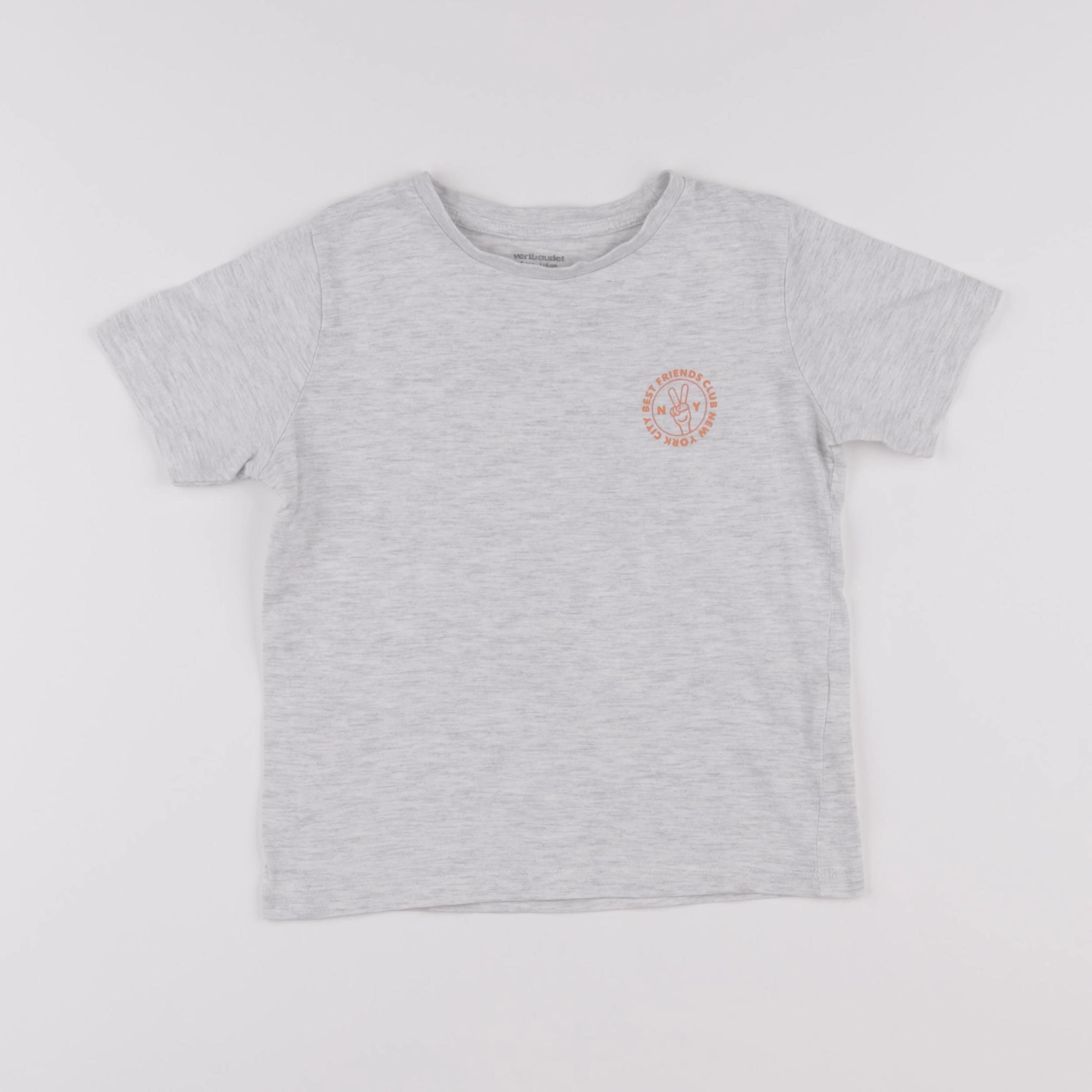 Vertbaudet - tee-shirt gris - 6 ans