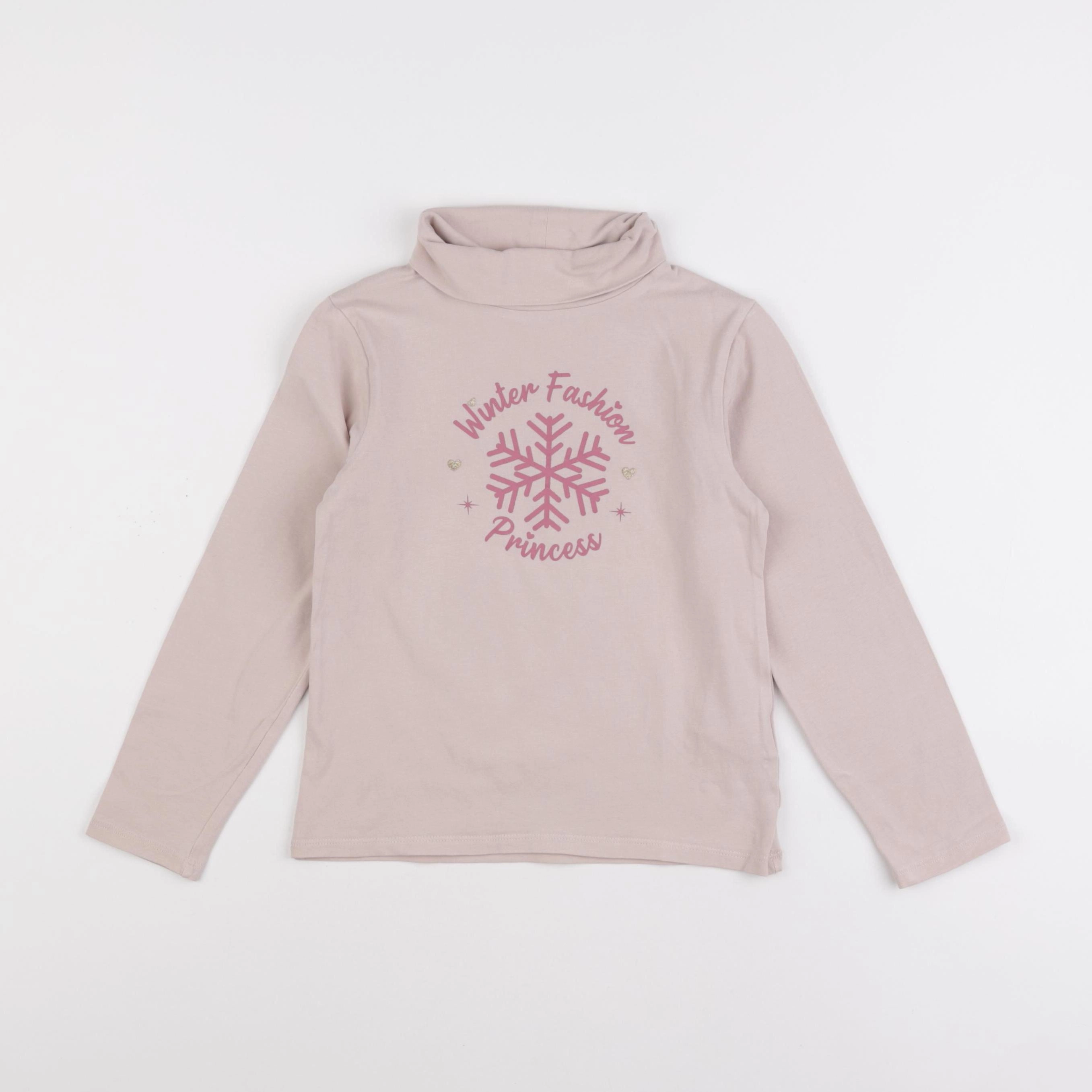 Vertbaudet - sous-pull rose - 8 ans