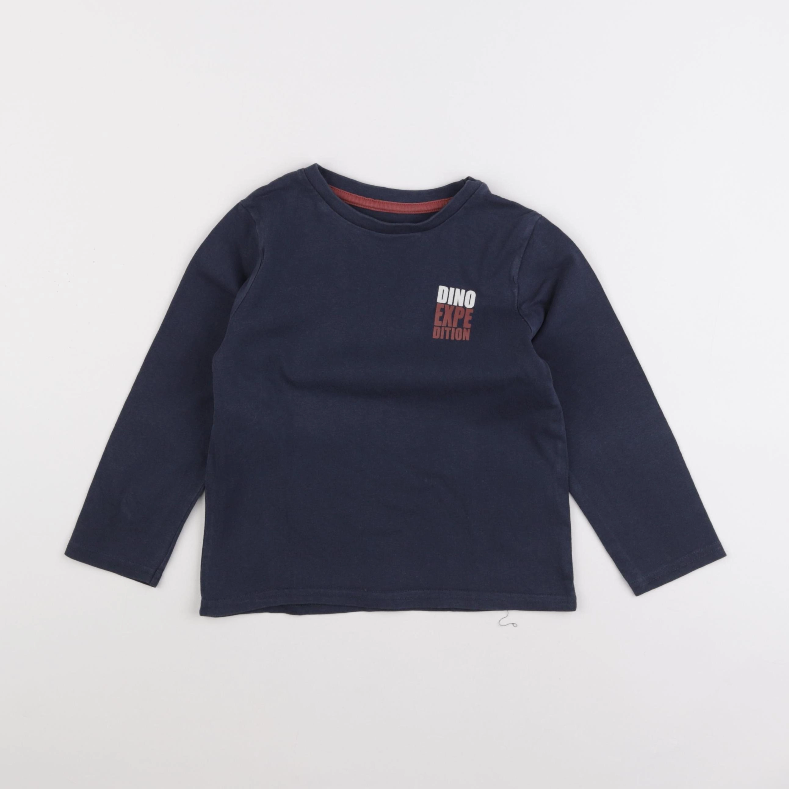 Vertbaudet - tee-shirt bleu - 5 ans