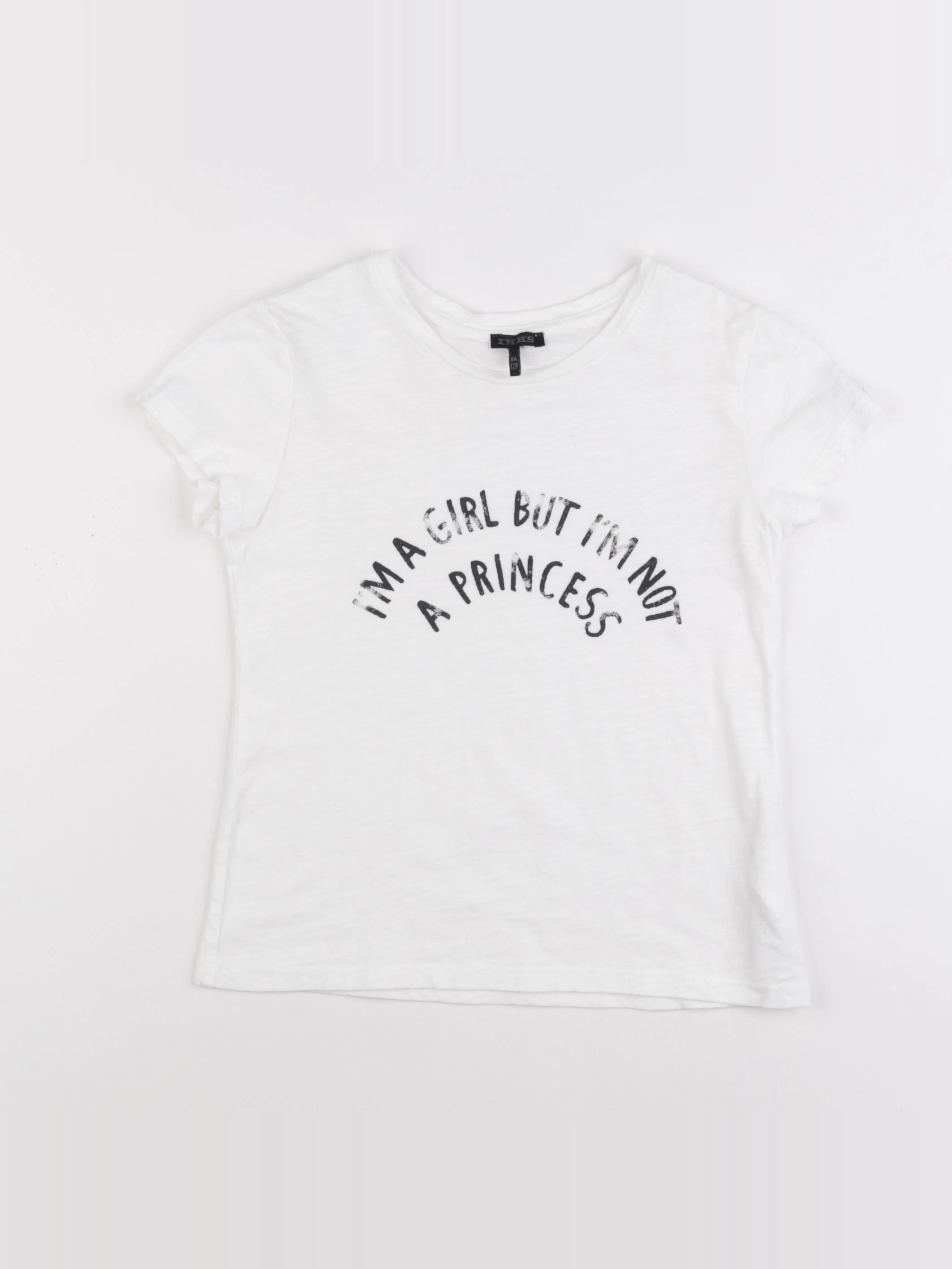 IKKS - tee-shirt blanc - 8 ans