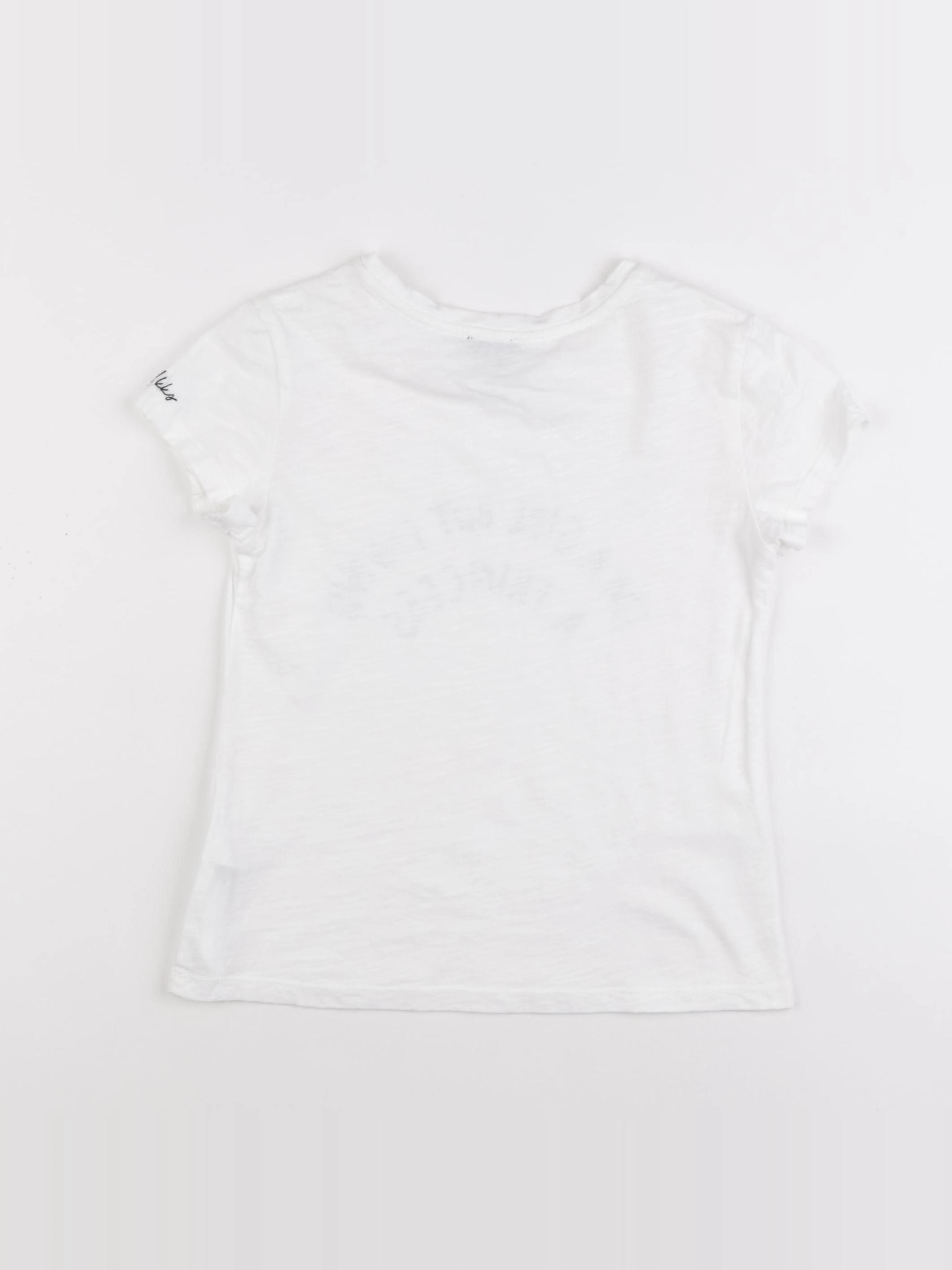IKKS - tee-shirt blanc - 8 ans