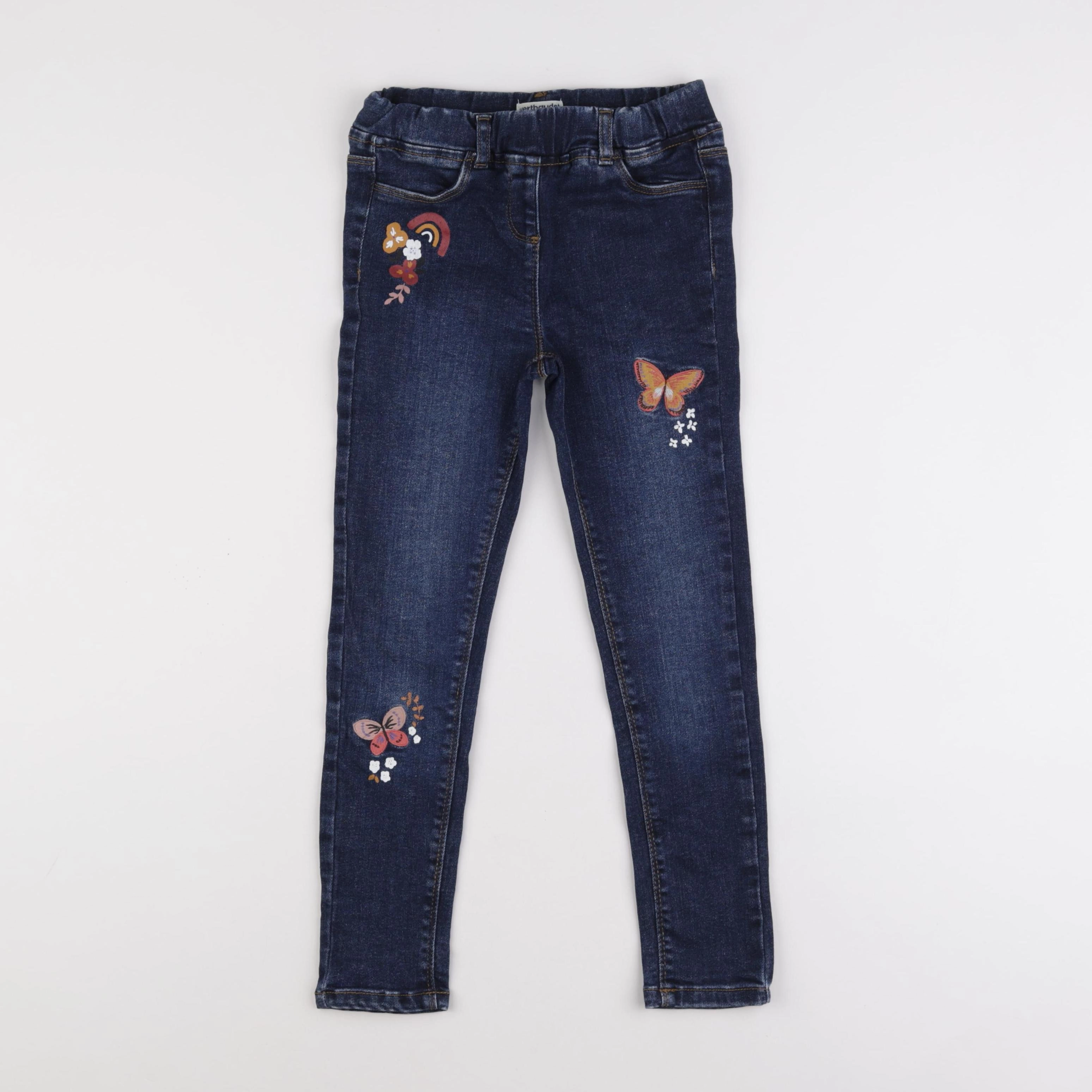 Vertbaudet - jegging bleu - 8 ans