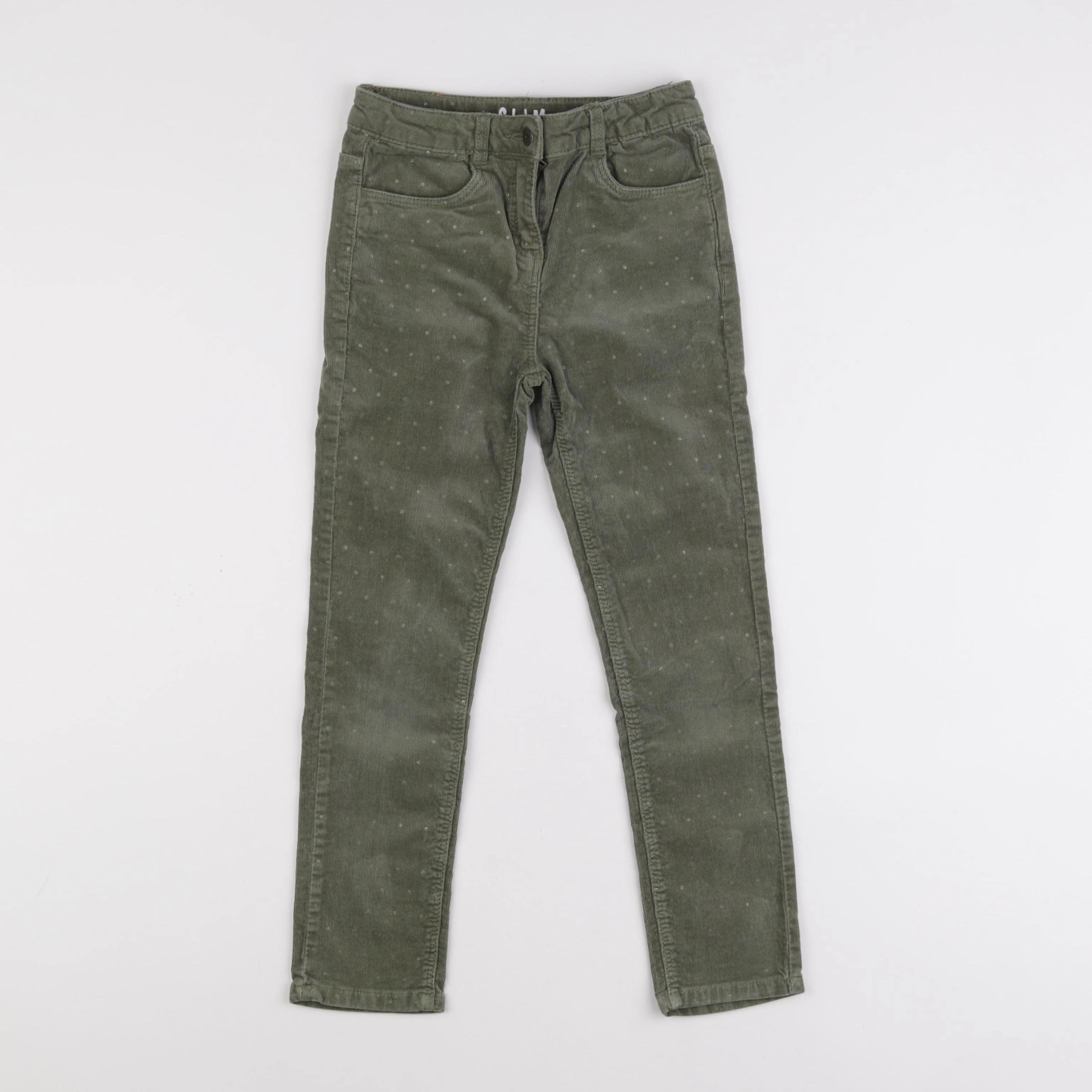 Vertbaudet - pantalon vert - 8 ans