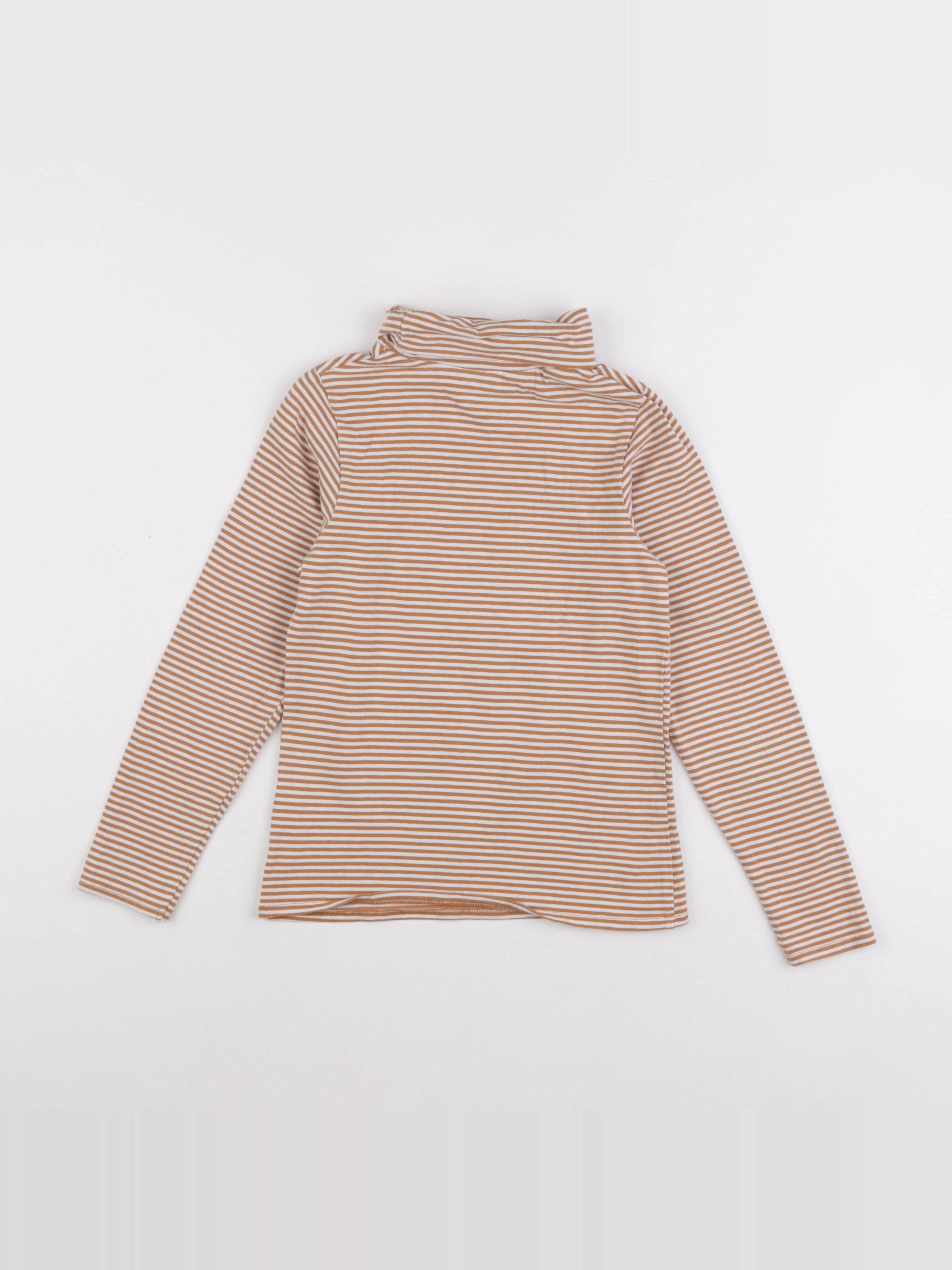 Vertbaudet - sous-pull marron - 8 ans