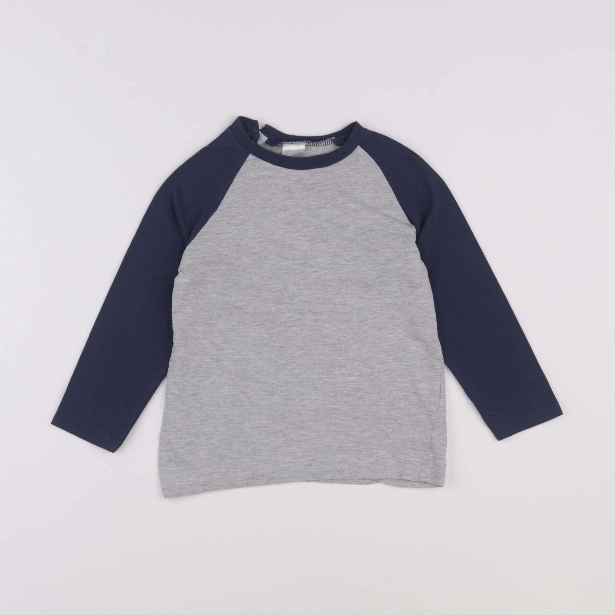 H&M - tee-shirt gris - 12/18 mois