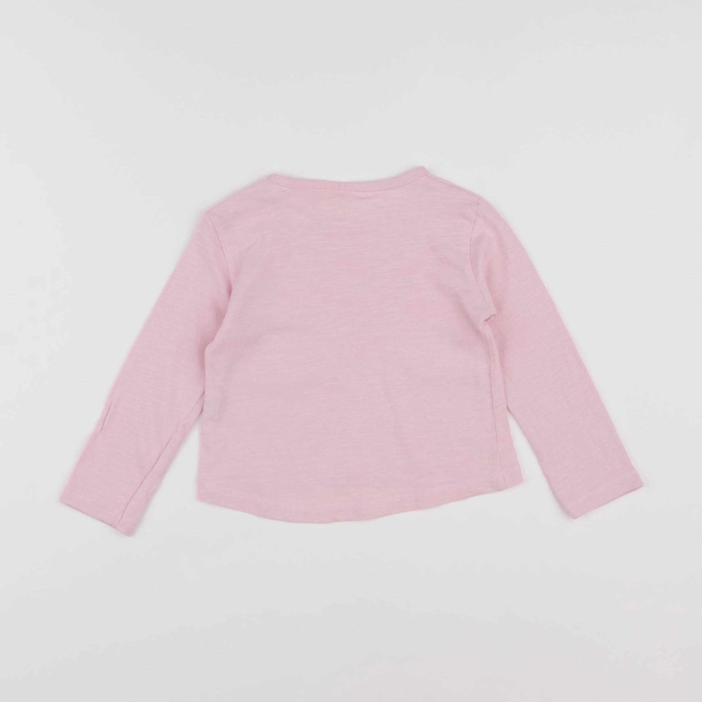 Zara - tee-shirt rose - 3/6 mois