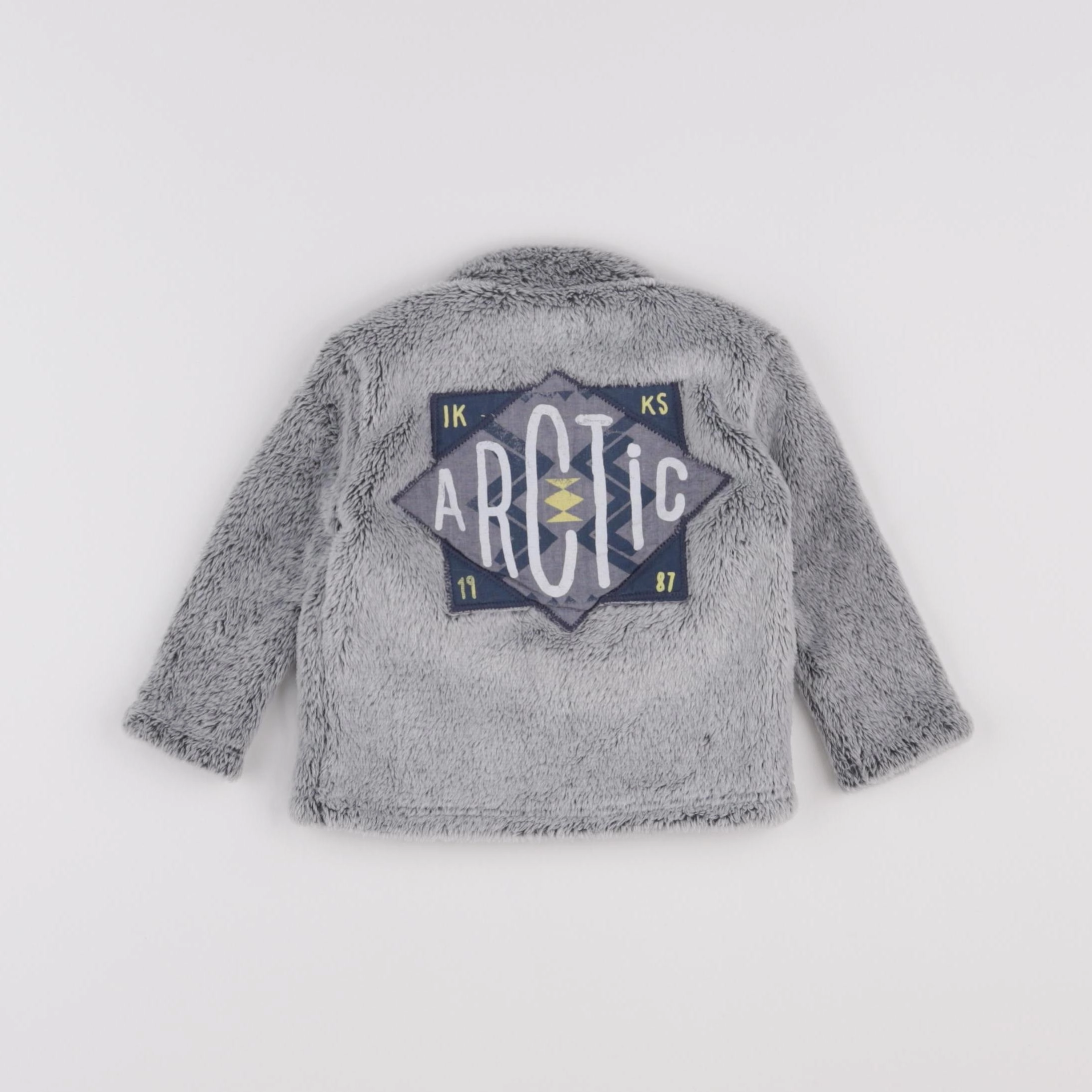 IKKS - sweat imprimé au dos gris - 6 mois