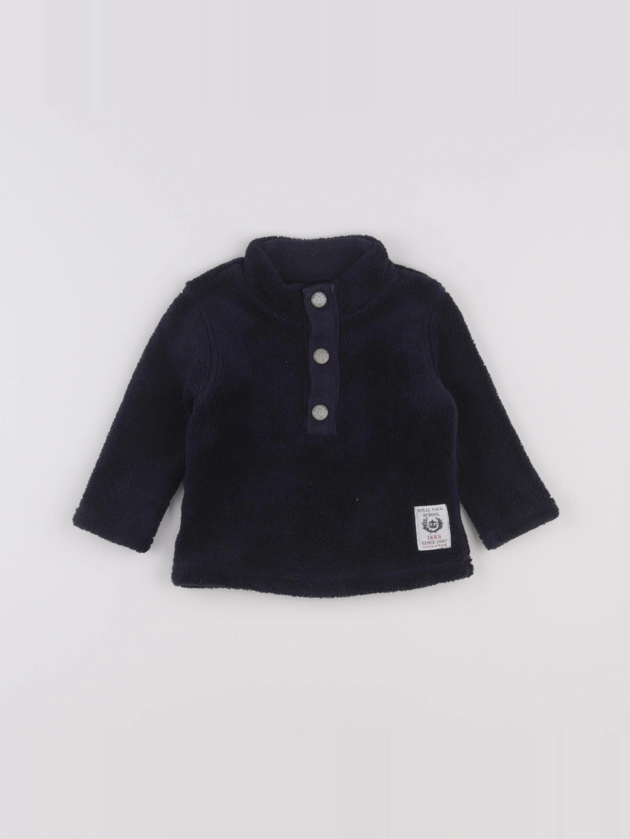 IKKS - sweat imprimé au dos bleu - 6 mois