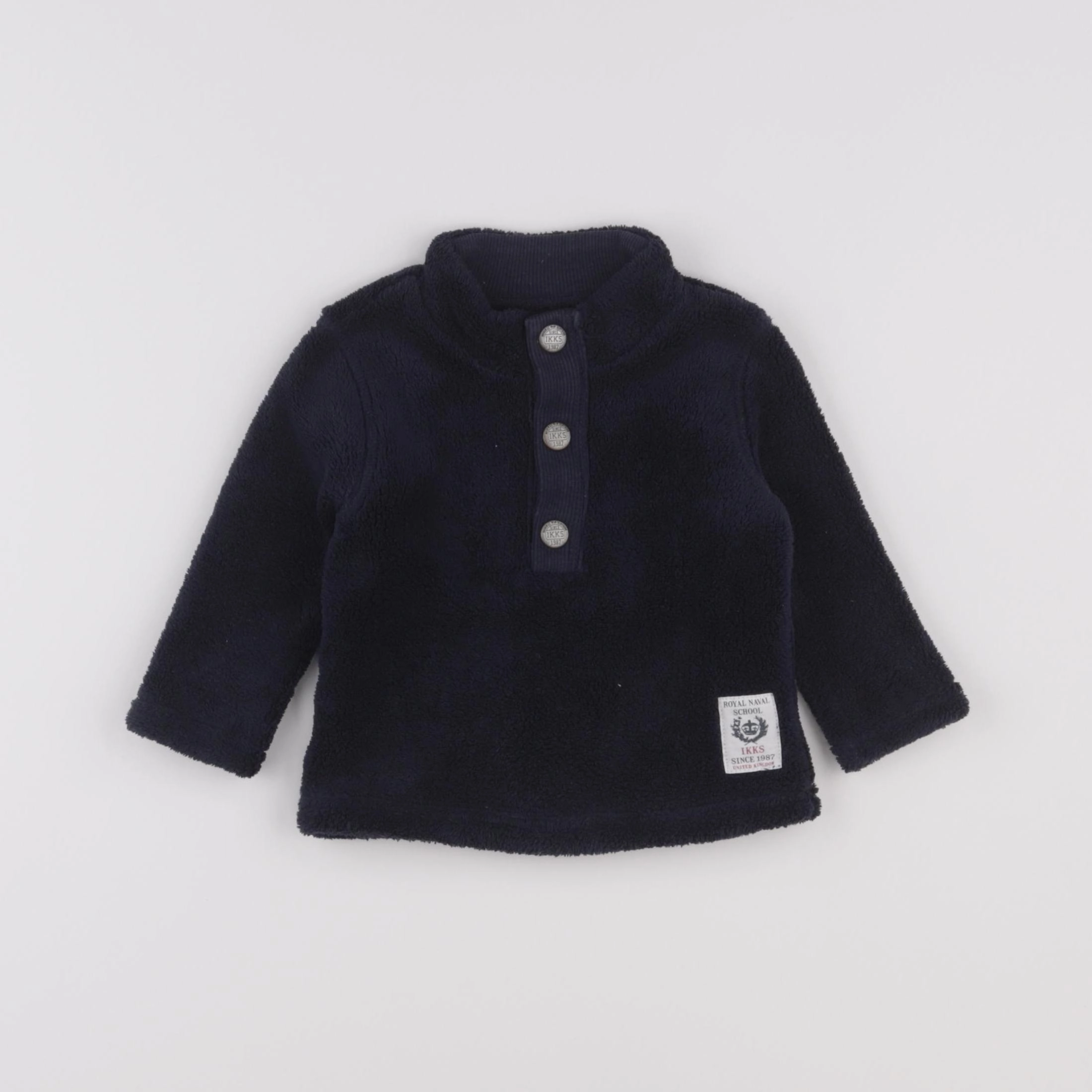 IKKS - sweat imprimé au dos bleu - 6 mois