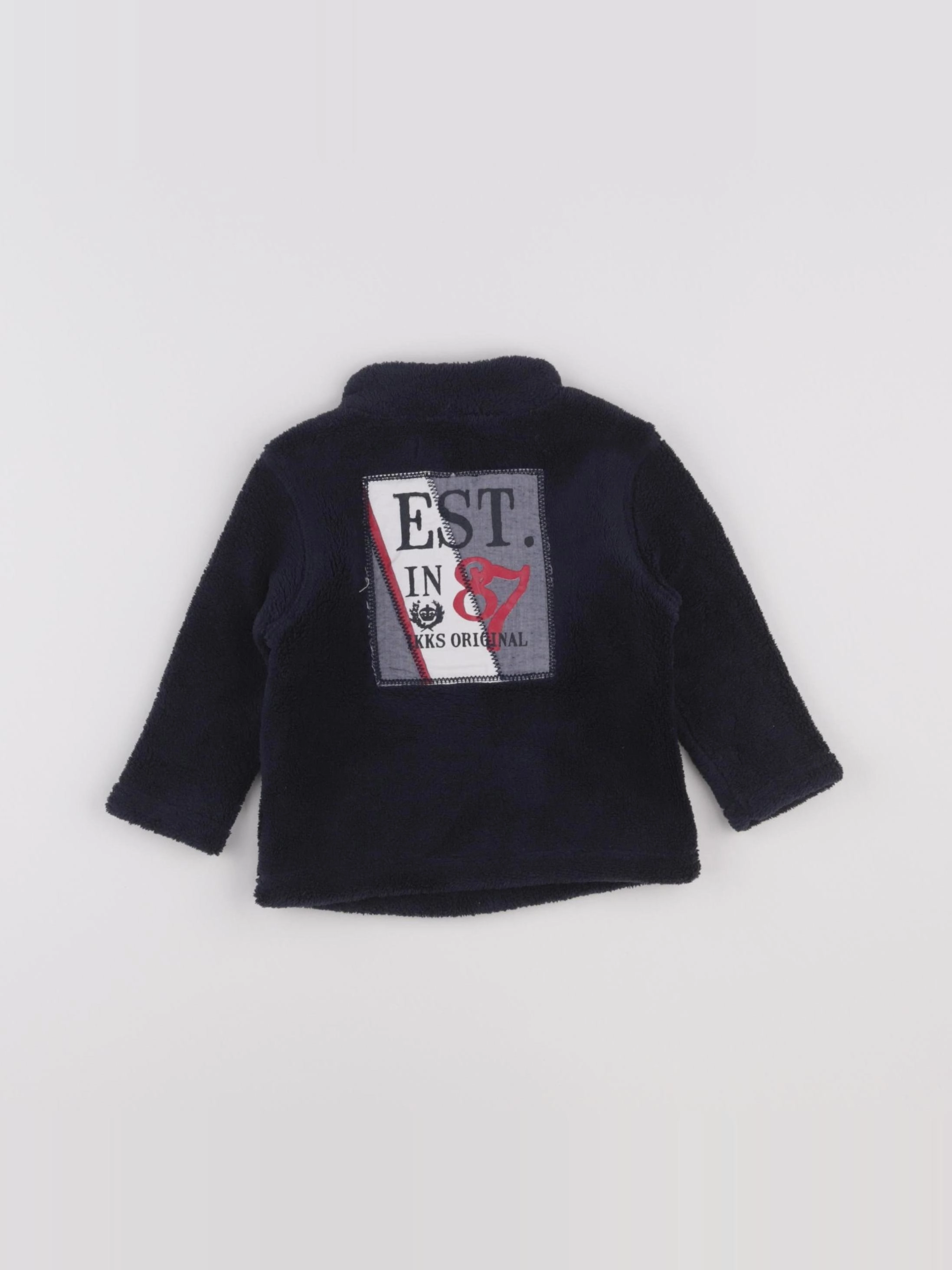 IKKS - sweat imprimé au dos bleu - 6 mois