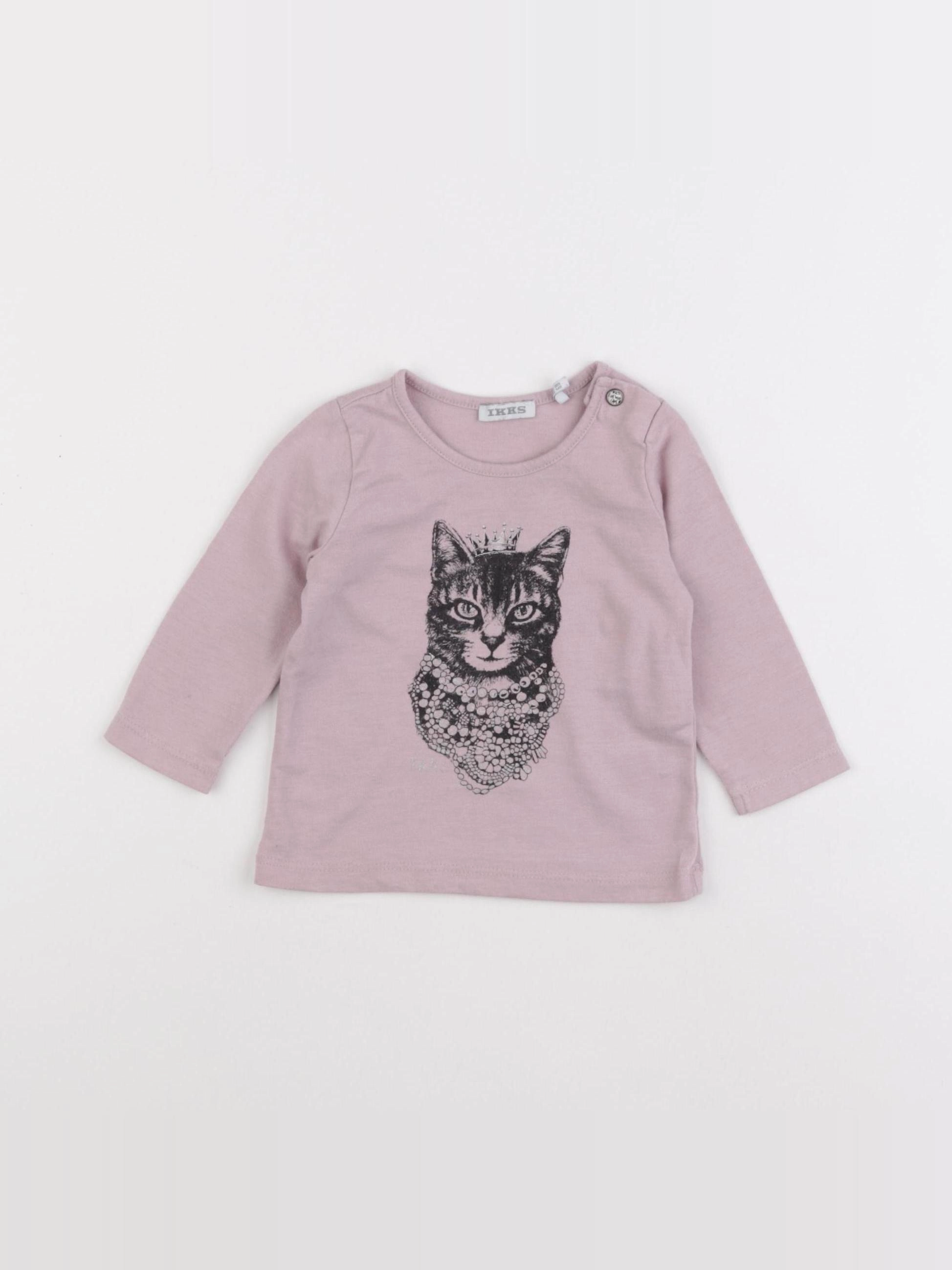 IKKS - tee-shirt violet - 6 mois