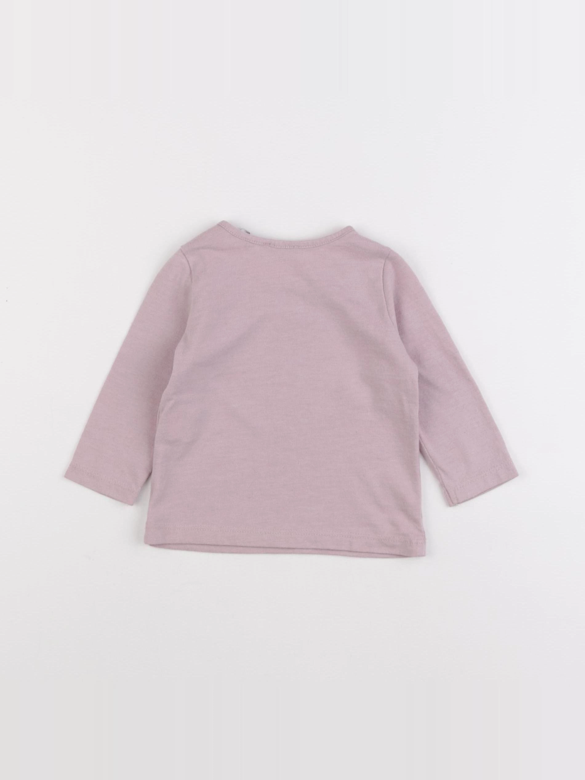 IKKS - tee-shirt violet - 6 mois