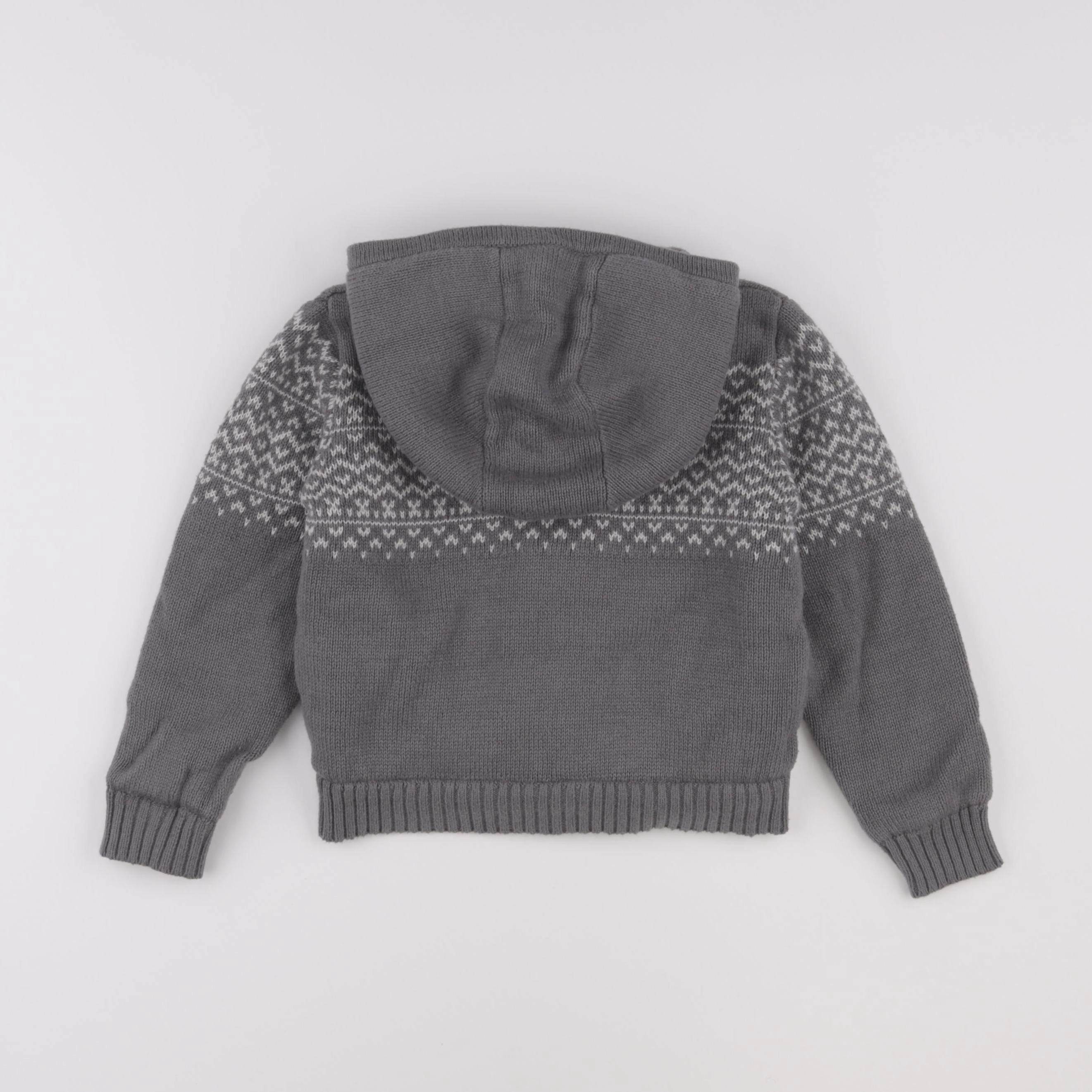 Vertbaudet - gilet gris - 5 ans
