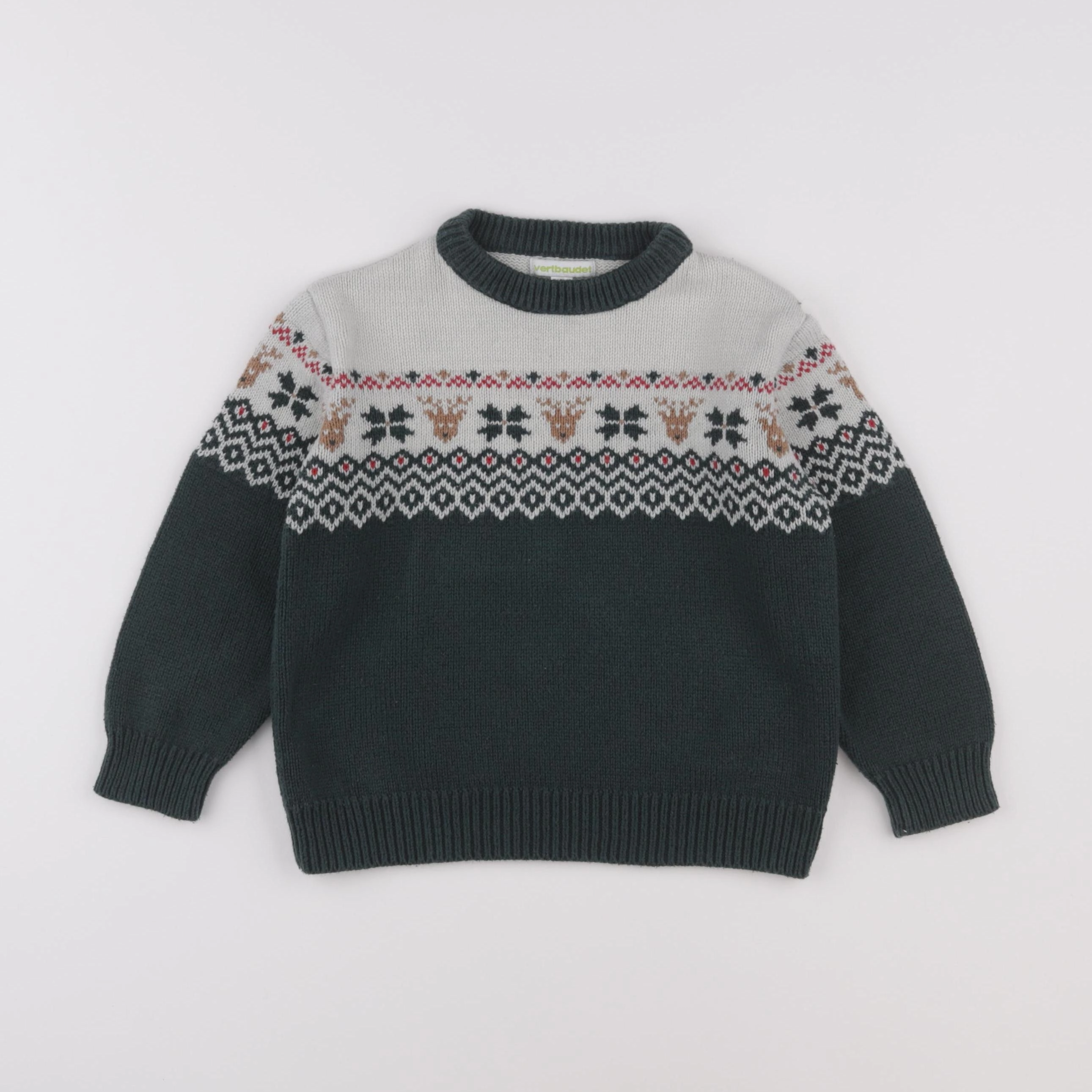 Vertbaudet - pull multicolore - 6 ans