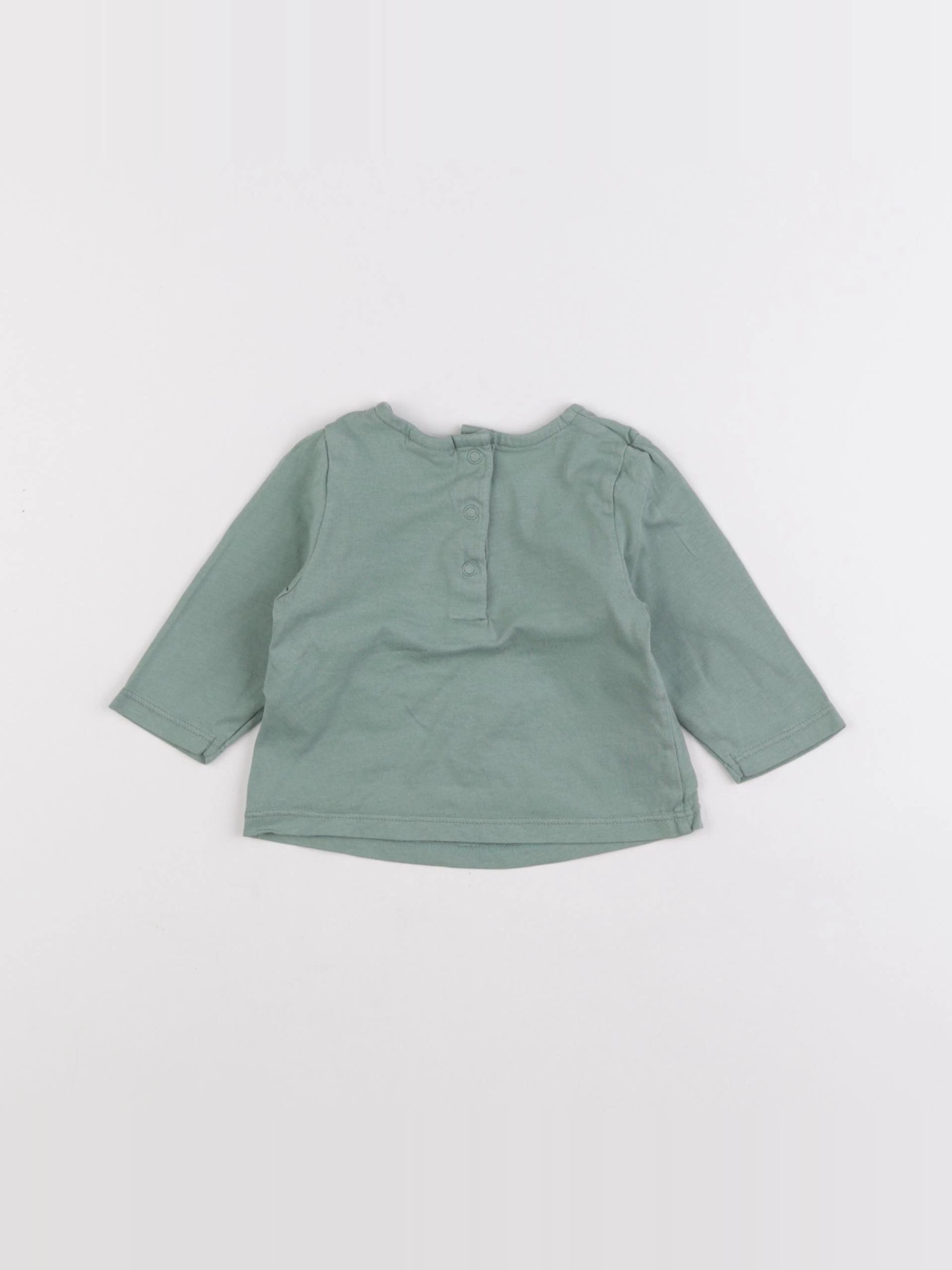 Tape à l'oeil - tee-shirt vert - 3 mois