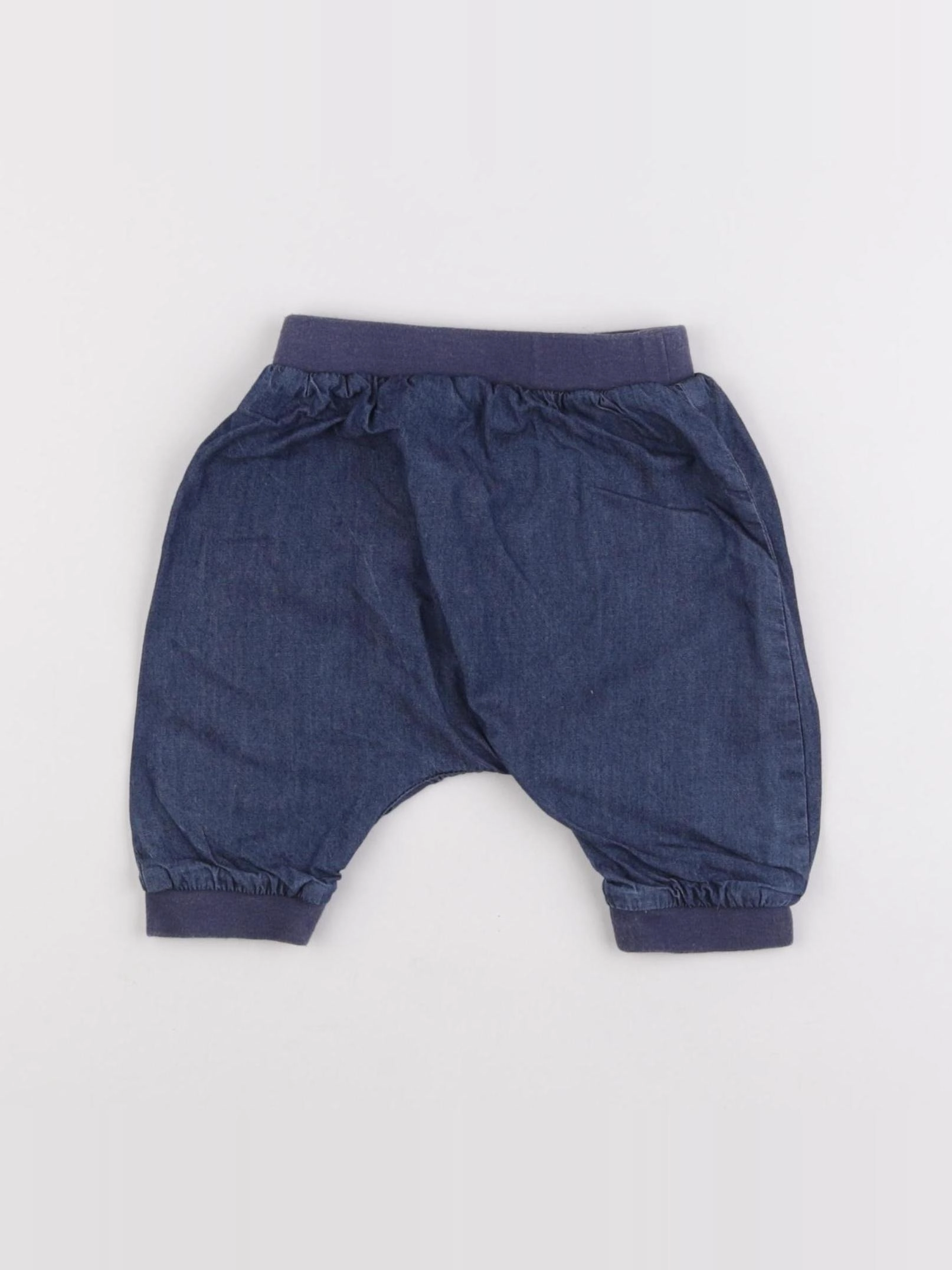 Boutchou - sarouel doublé bleu - 3 mois