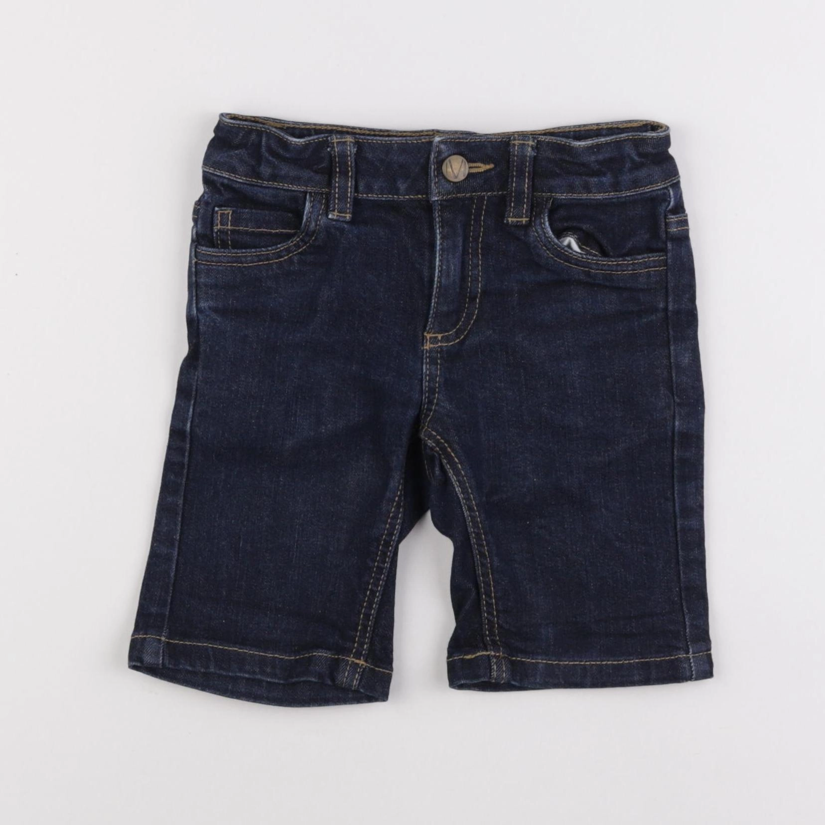 Monoprix - short bleu - 4 ans